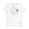 Dc Shoes, Maglietta Uomo Circle Star Fb 3, Snow White/nautical Blue