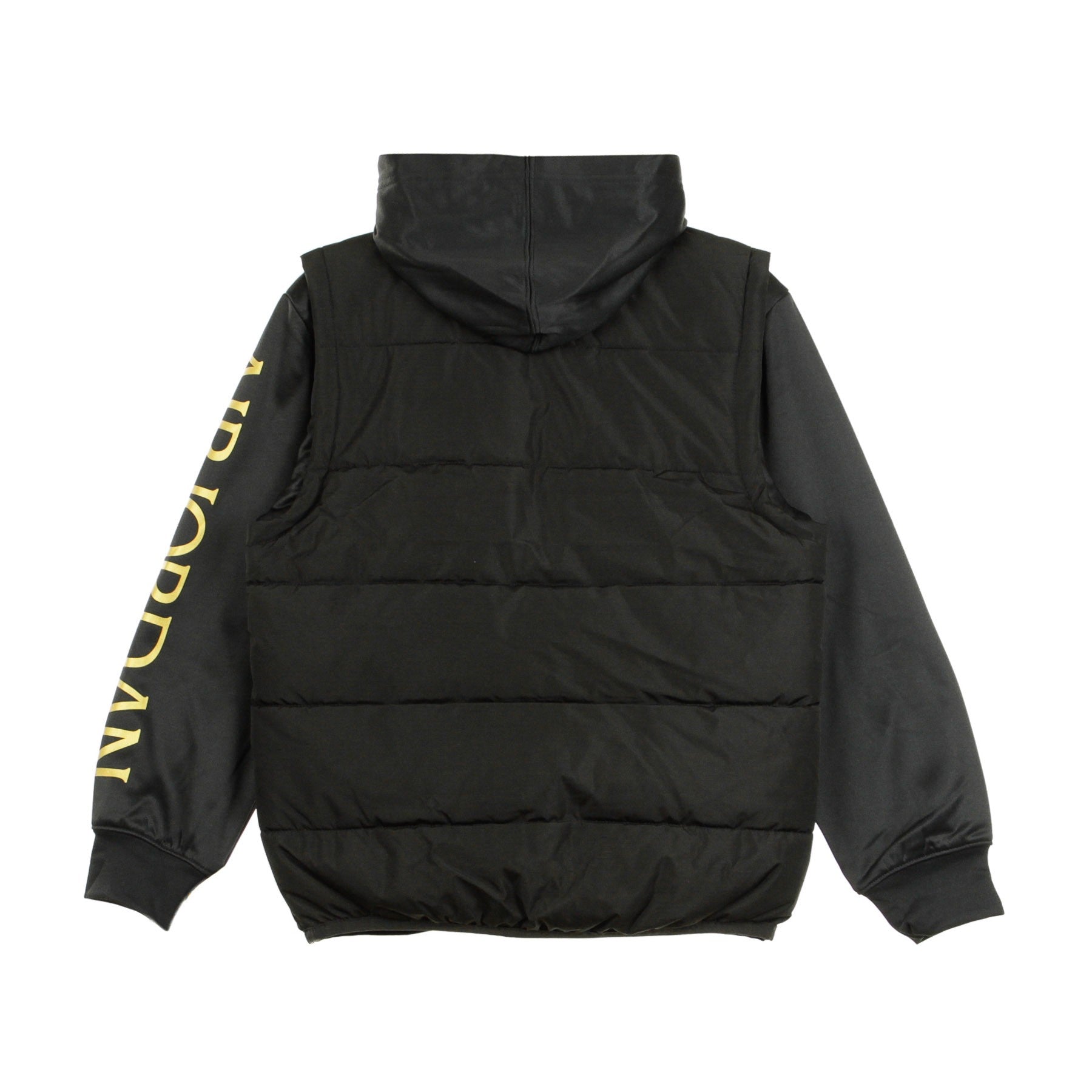 Jumpman Classic 2fer Boy's Down Jacket Black/gold