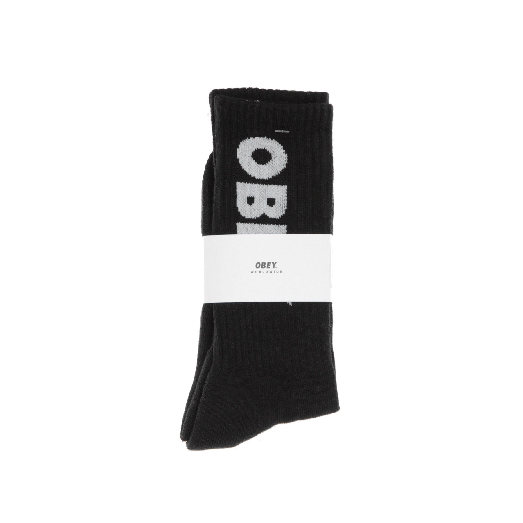 Obey, Calza Media Uomo Flash Socks, Black