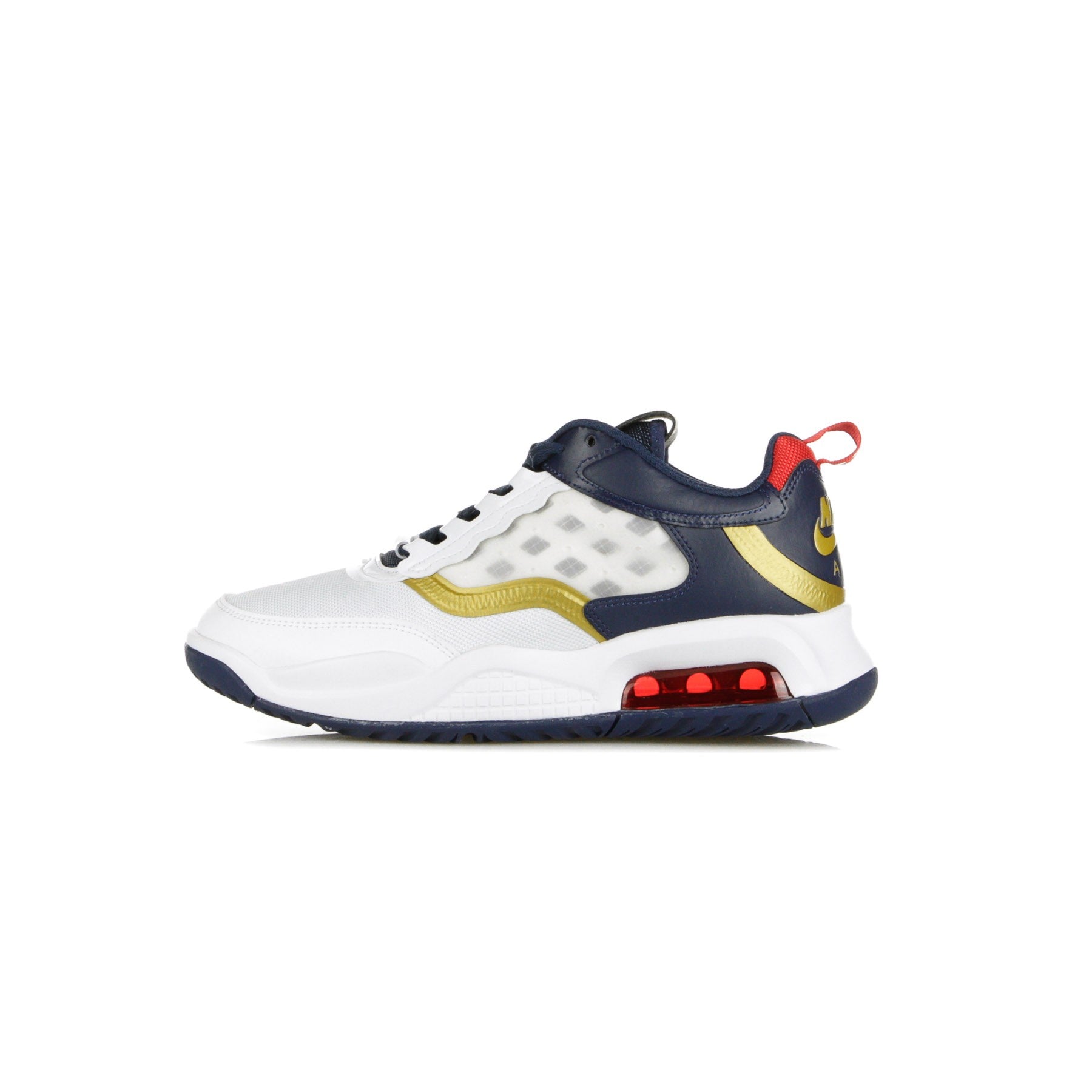 Scarpa Bassa Uomo Jordan Max 200 White/midnight Navy/university Red