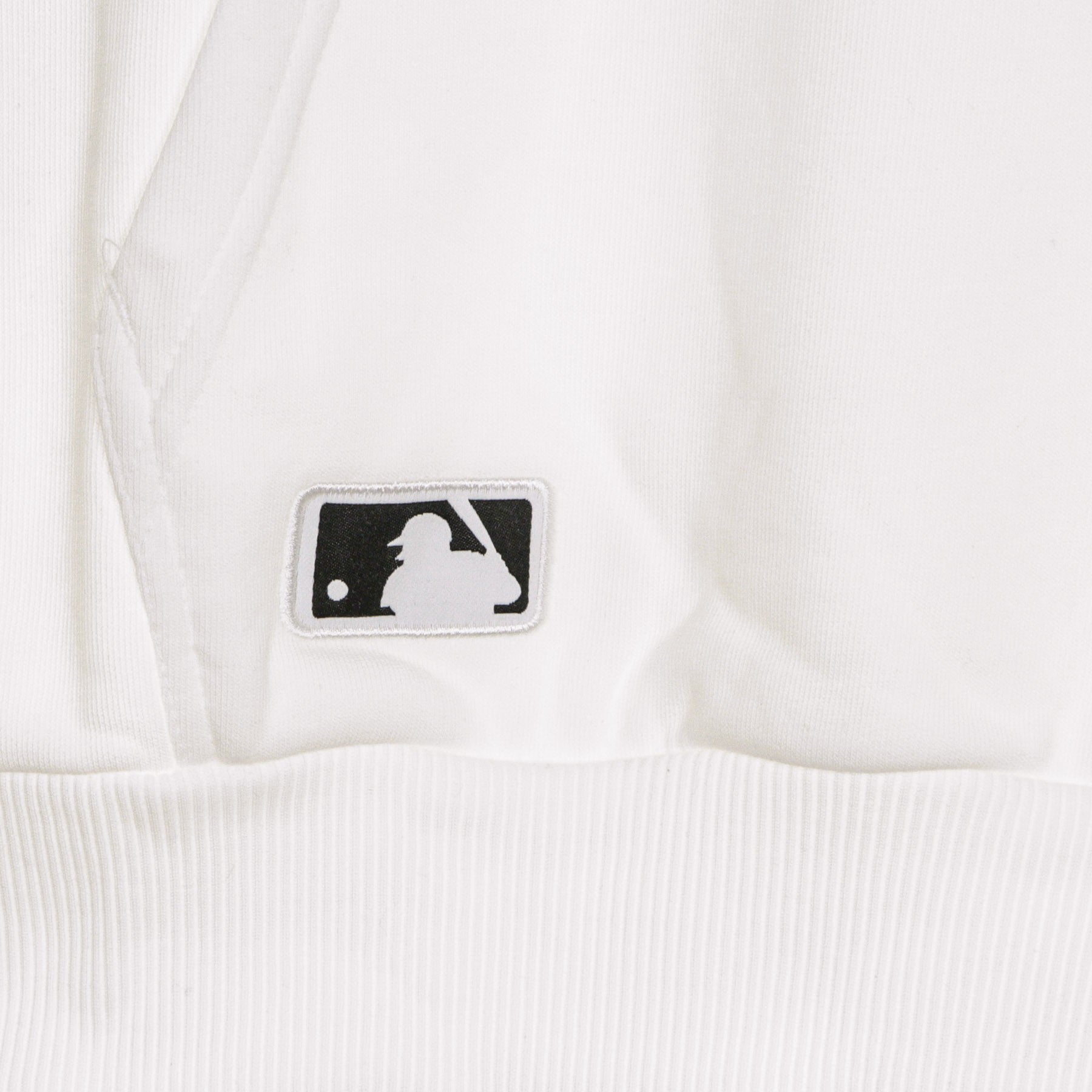 Felpa Leggera Cappuccio Uomo Mlb Sleeve Taping Pullover Hoody Neyyan White/black