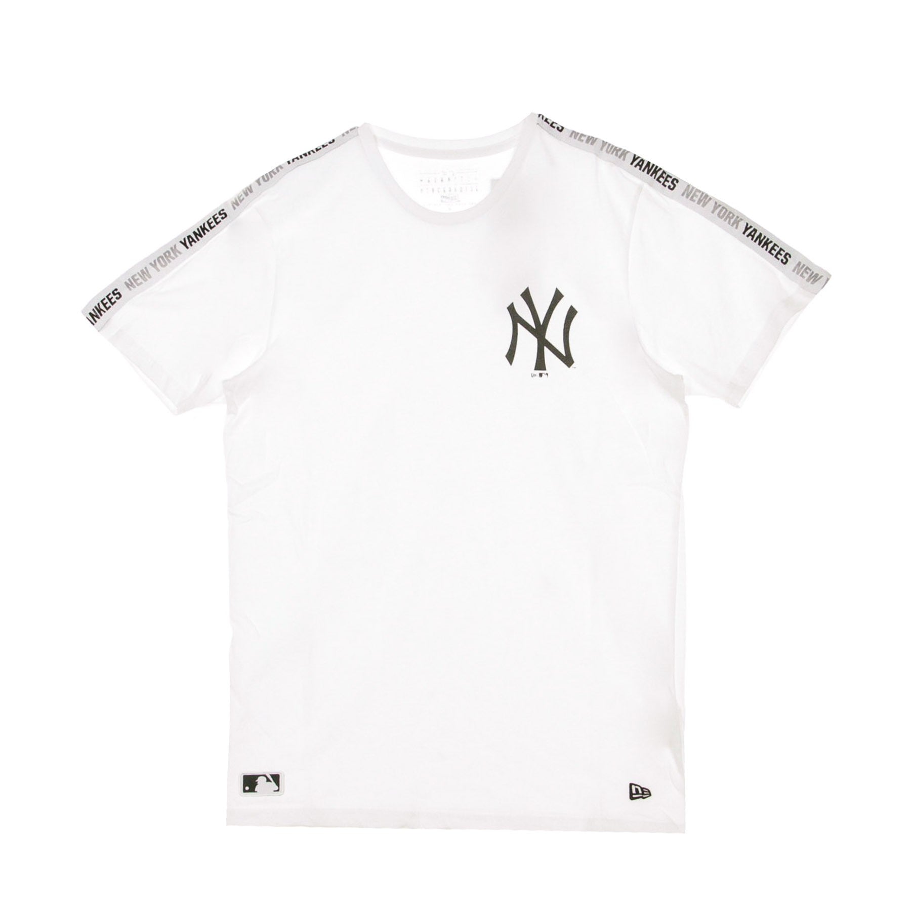 Maglietta Uomo Mlb Sleeve Taping Tee Neyyan White/black