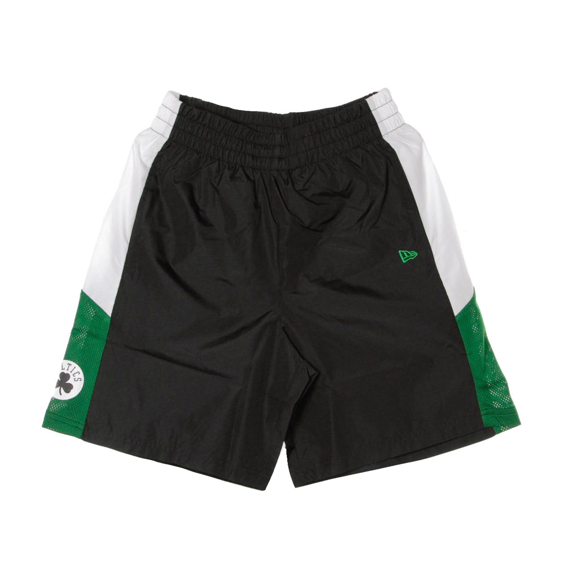 New Era, Pantaloncino Tipo Basket Uomo Nba Print Side Panel Short Boscel, Black/original Team Colors