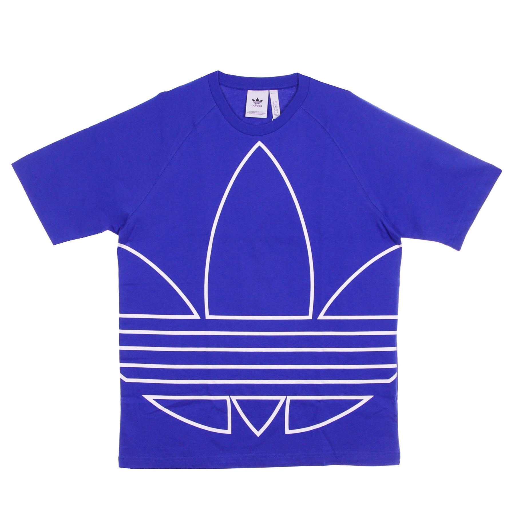 Big Trefoil Outline Tee Royal Blue/White Men's T -