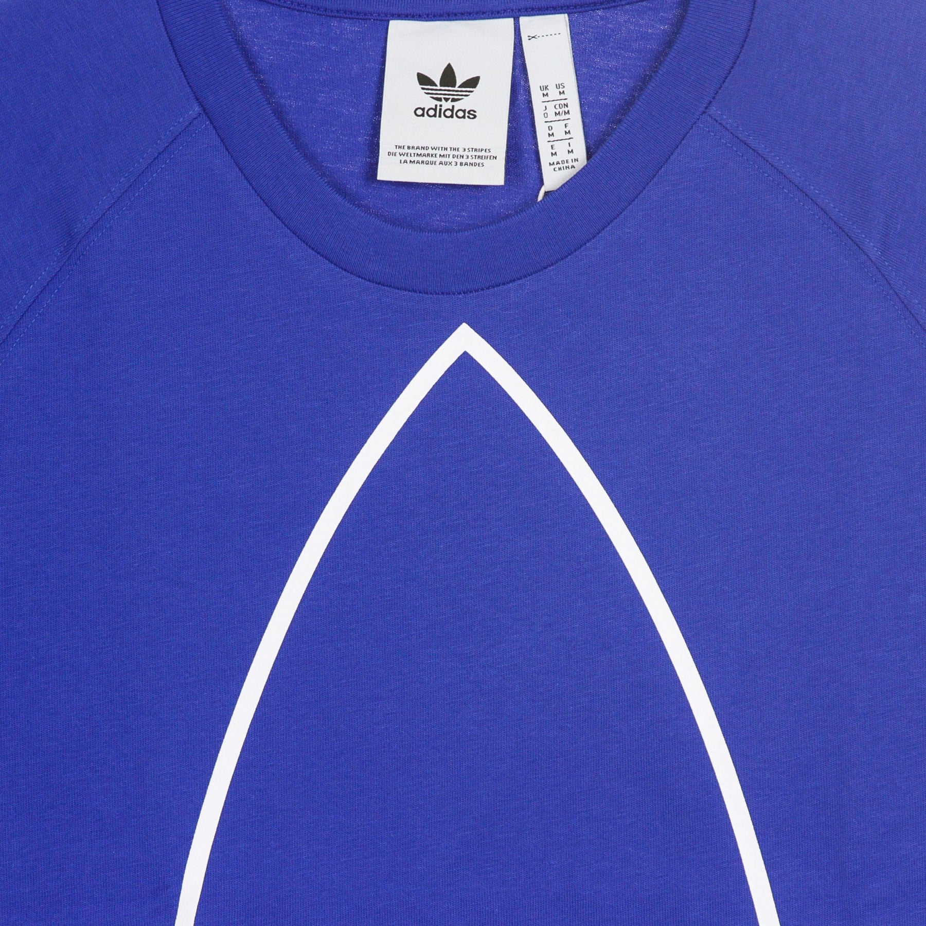 Big Trefoil Outline Tee Royal Blue/White Men's T -