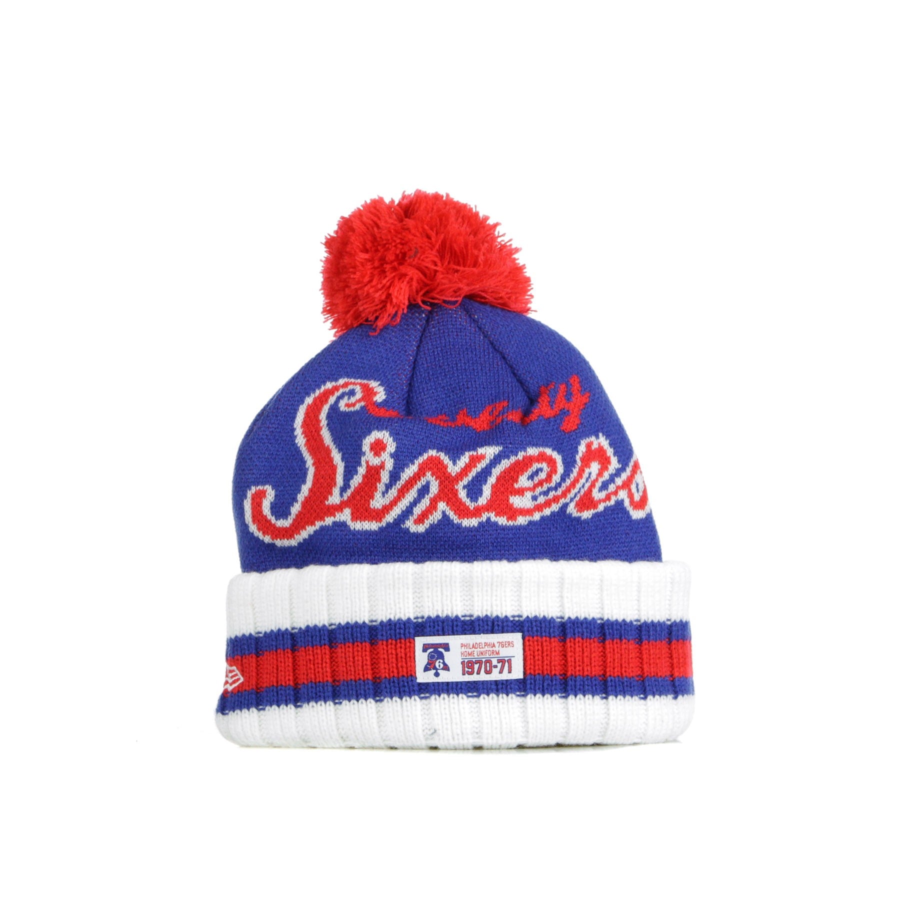 New Era, Cappello Pom Pom Uomo Nba Knit Cuff Pom Team Hardwood Classic Nights 1970-71home Phi76e, 