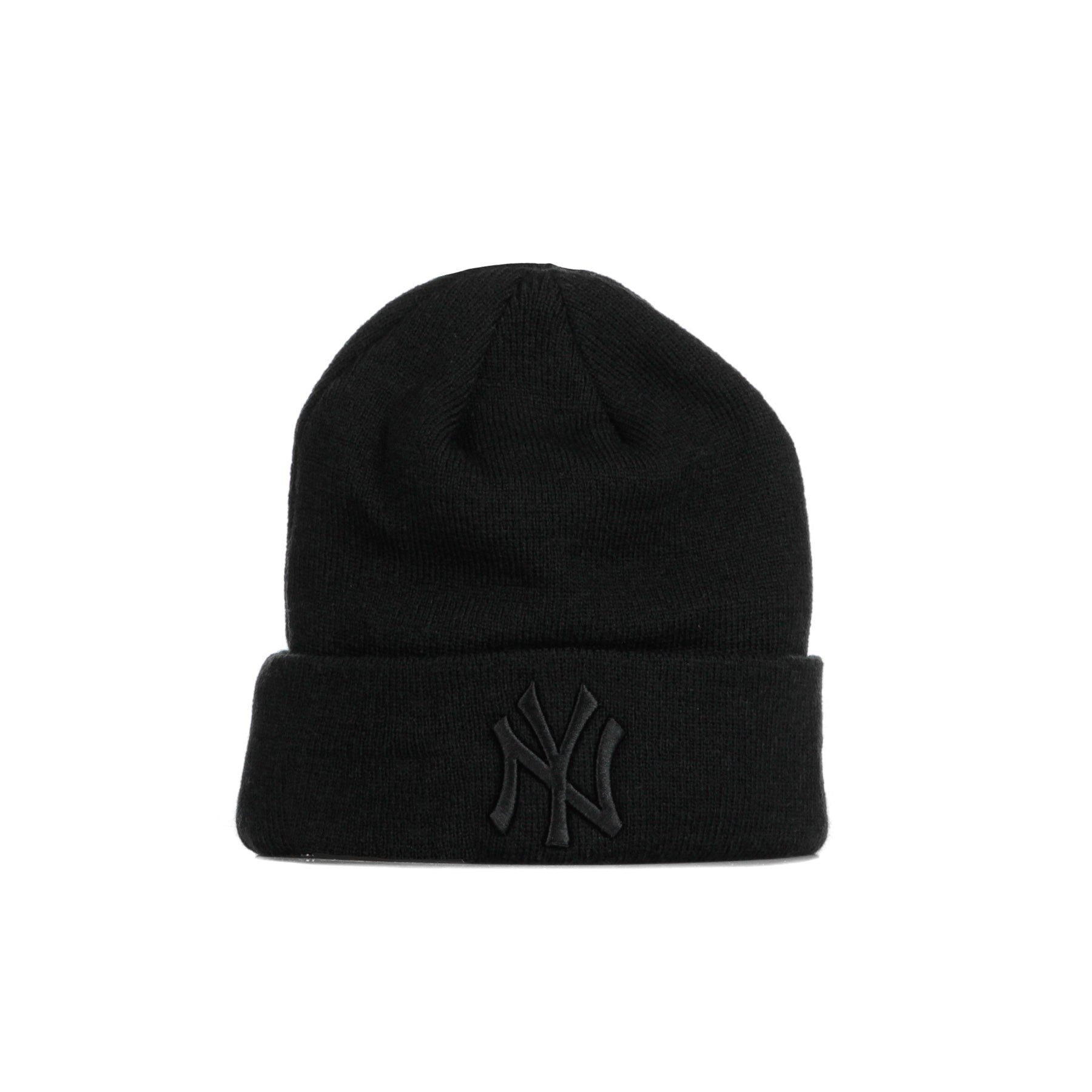 New Era, Cappello Uomo Mlb Essential Cuff Knit Neyyan, Black/black