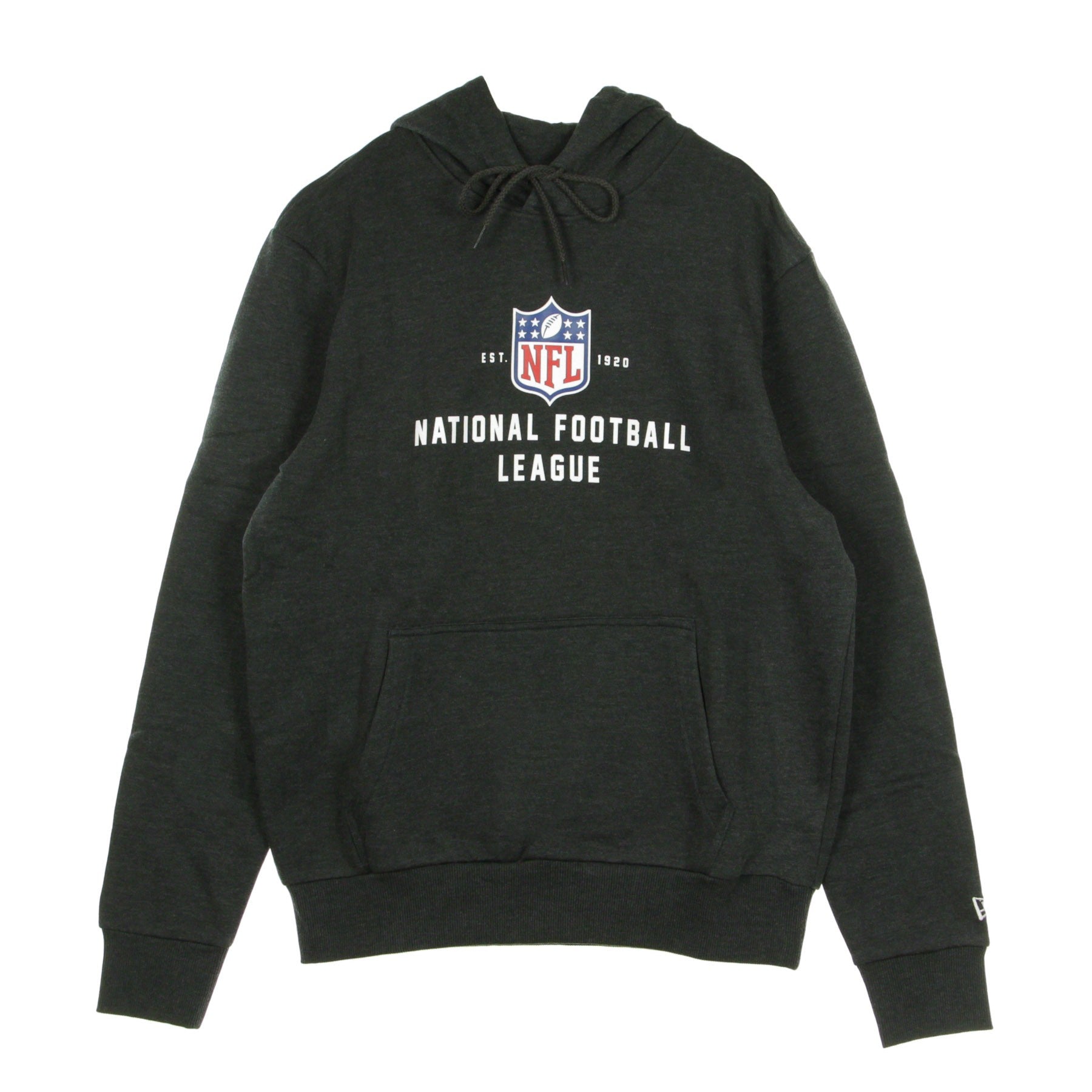 Felpa Cappuccio Uomo Nfl League Established Pull Over Hoody Nfl Logo Heather Graphite