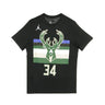 Nike Nba, Maglietta Uomo Nba Tee Jordan Statement Edition No 34 Giannis Antetokounmpo Milbuc, Black