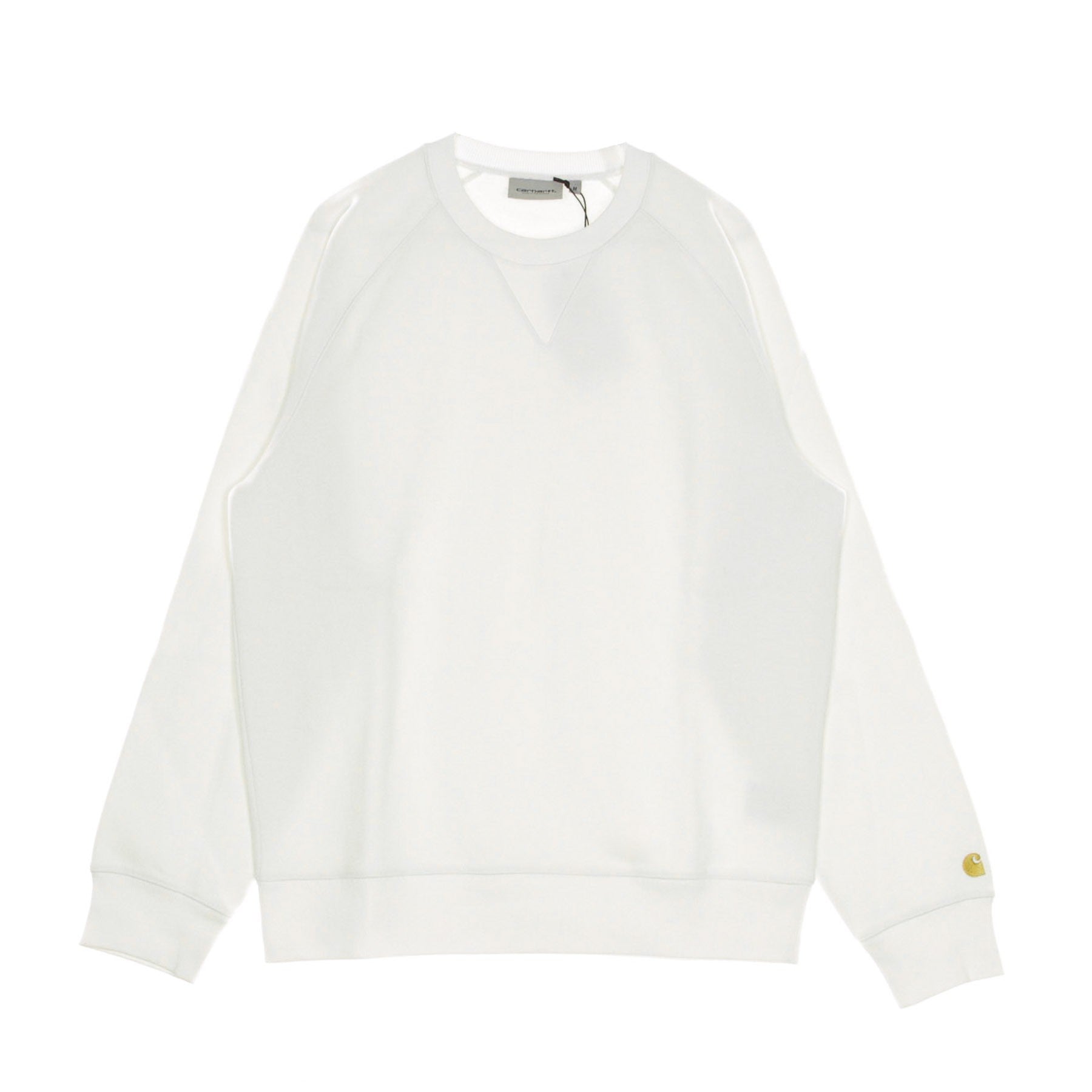 Felpa Girocollo Uomo Chase Sweatshirt White/gold