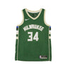 Nike Nba, Canotta Basket Uomo Nba Swingman Jersey Icon Edition 2020 No 34 Giannis Antetokounmpo Milbuc, Fir/flat Opal