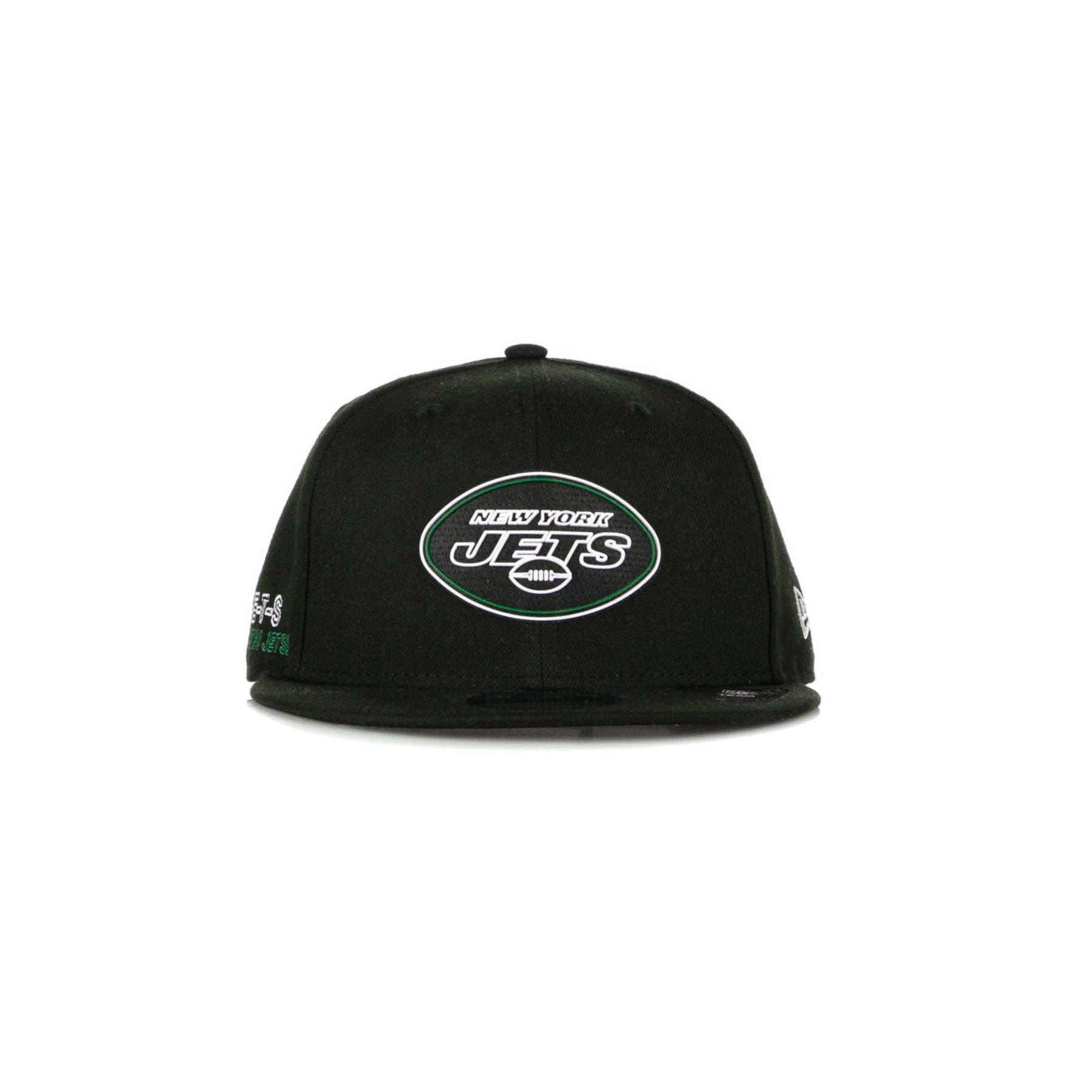 Flat Peak Herren-Kappe Nfl 20 Draft, offiziell 950 Neyjet, Schwarz/Original-Teamfarben