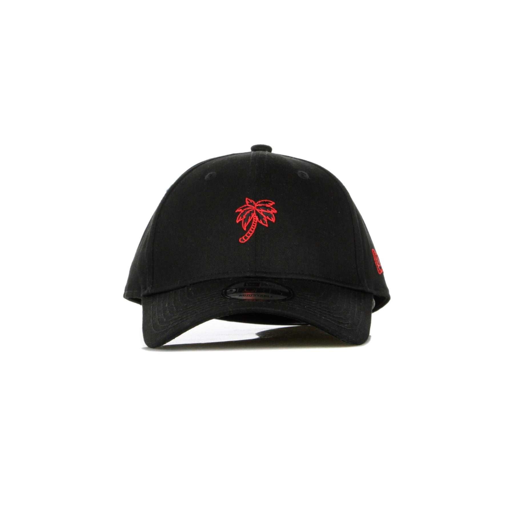 Ne Sports 940 New Era Herren-Kappe mit gebogenem Schirm, Schwarz/Rot