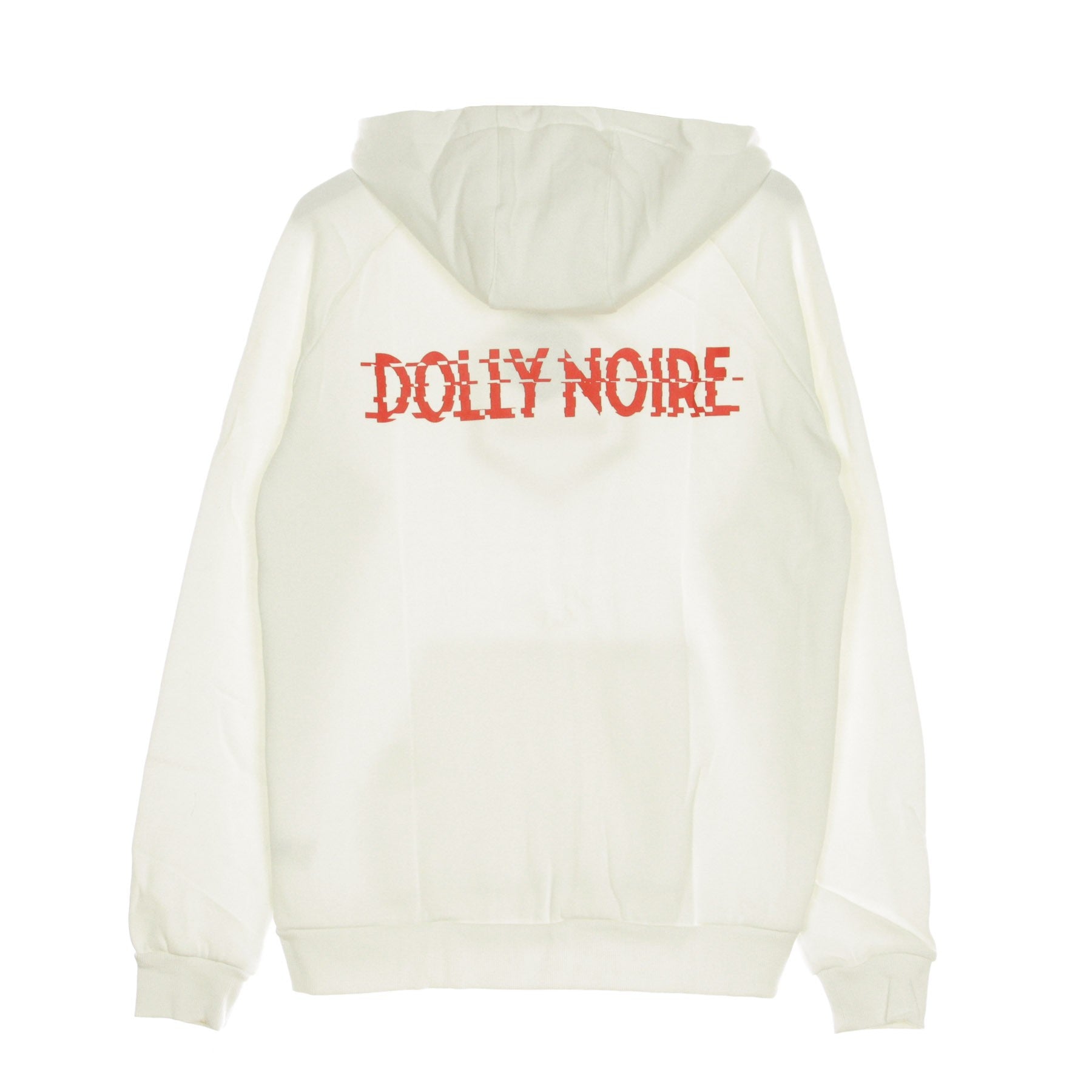 Dolly Noire, Felpa Cappuccio Uomo Hexagon White & Red Hoodie, 