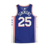 Nike Nba, Canotta Basket Uomo Nba Swingman Jersey Icon Edition 2020 No 25 Ben Simmons Phi76e, Rush Blue/white