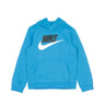 Nike, Felpa Cappuccio Ragazzo Club Fleece, Laser Blue