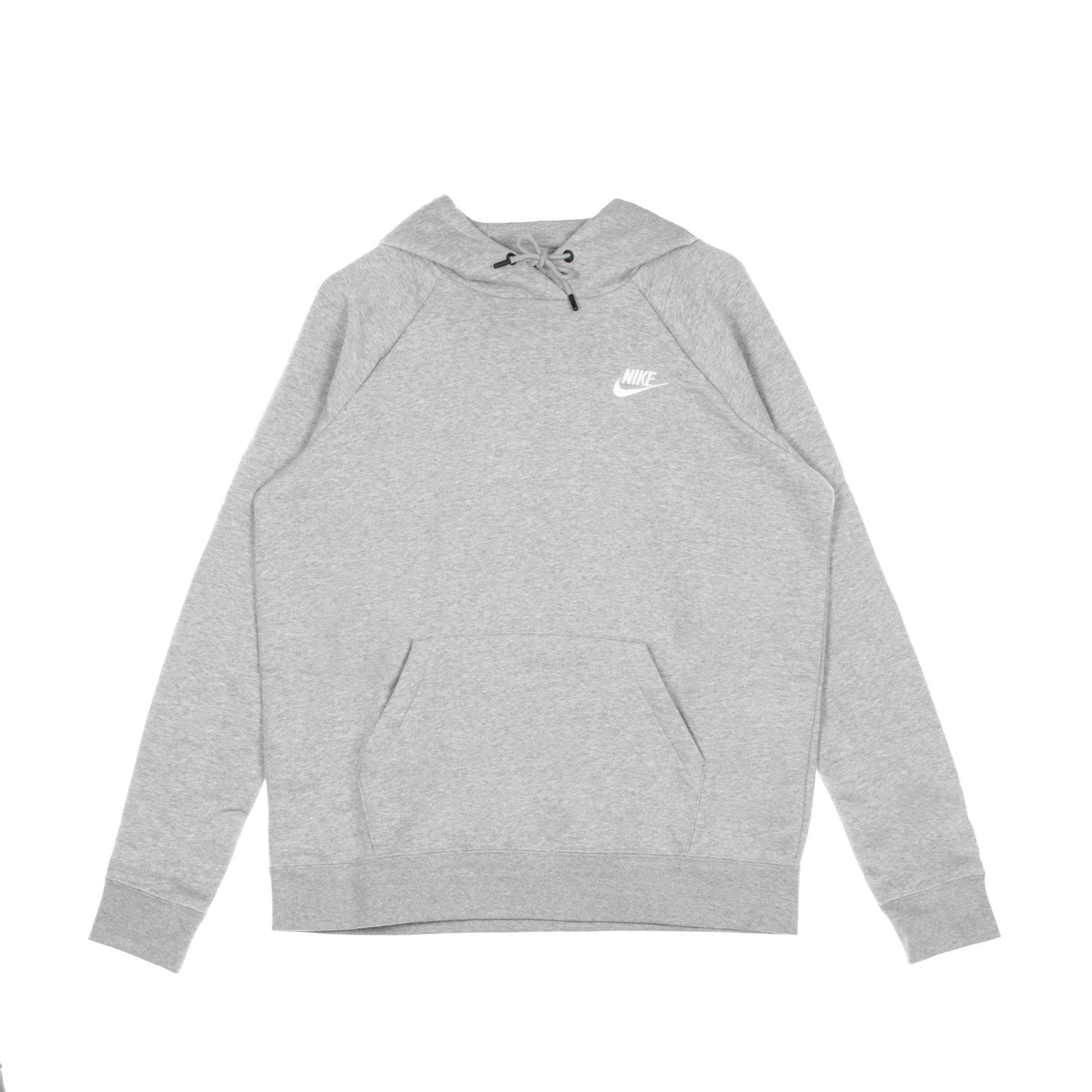 Nike, Felpa Cappuccio Donna Sportswear Essential, Dk Grey Heather/white