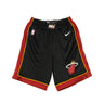 Nike Nba, Pantaloncino Basket Uomo Nba Swingman Short Icon Edition Road 18 Miahea, Black/tough Red/white