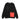 Dolly Noire, Felpa Collo Alto Uomo Pocket Crewneck Black & Red, Black/red