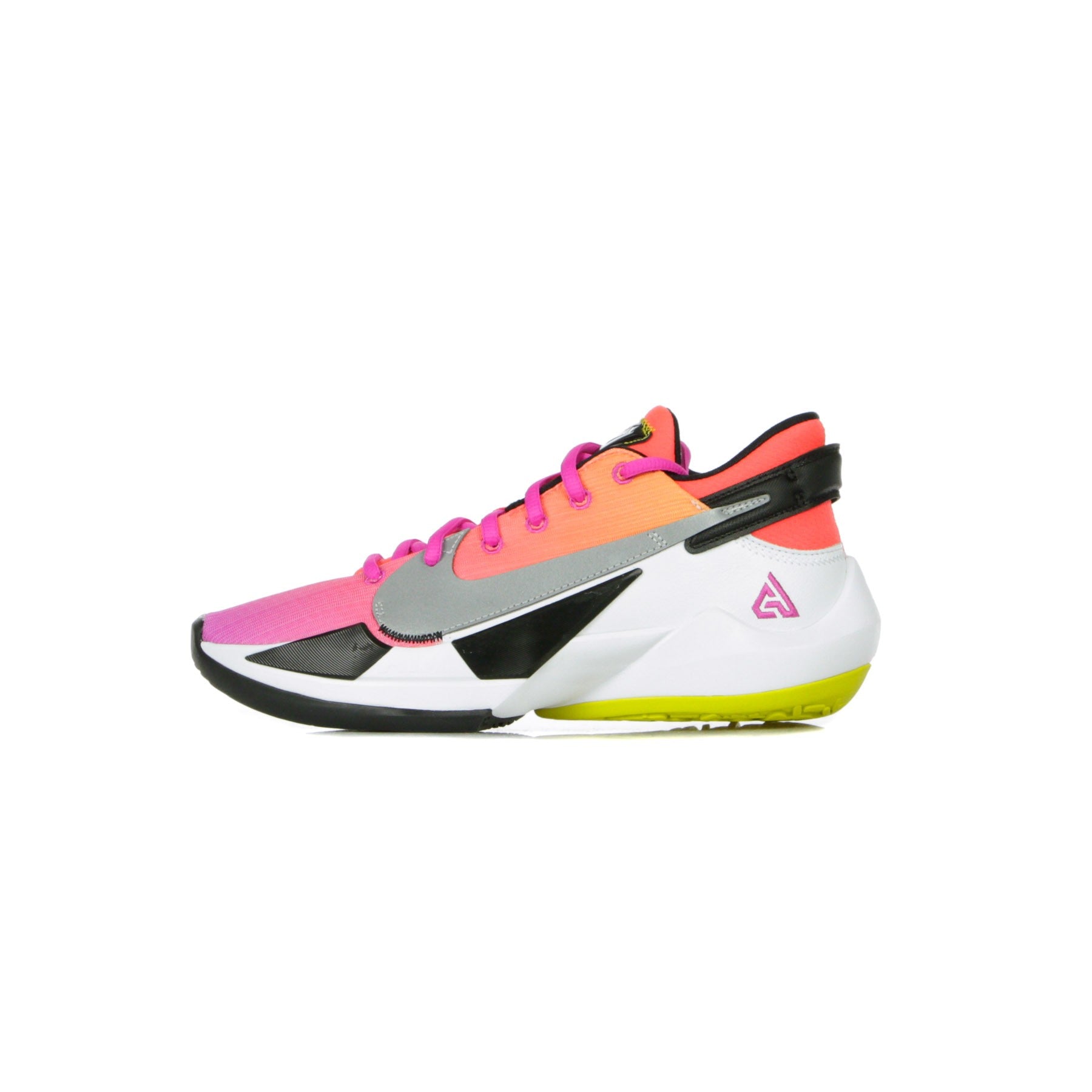 Nike Nba, Scarpa Bassa Uomo Zoom Freak 2 X Giannis Antetokounmpo, Bright Crimson/black/fire Pink/white