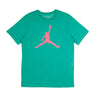 Jordan, Maglietta Uomo Jumpman Fill Crew, Neptune Green/watermelon