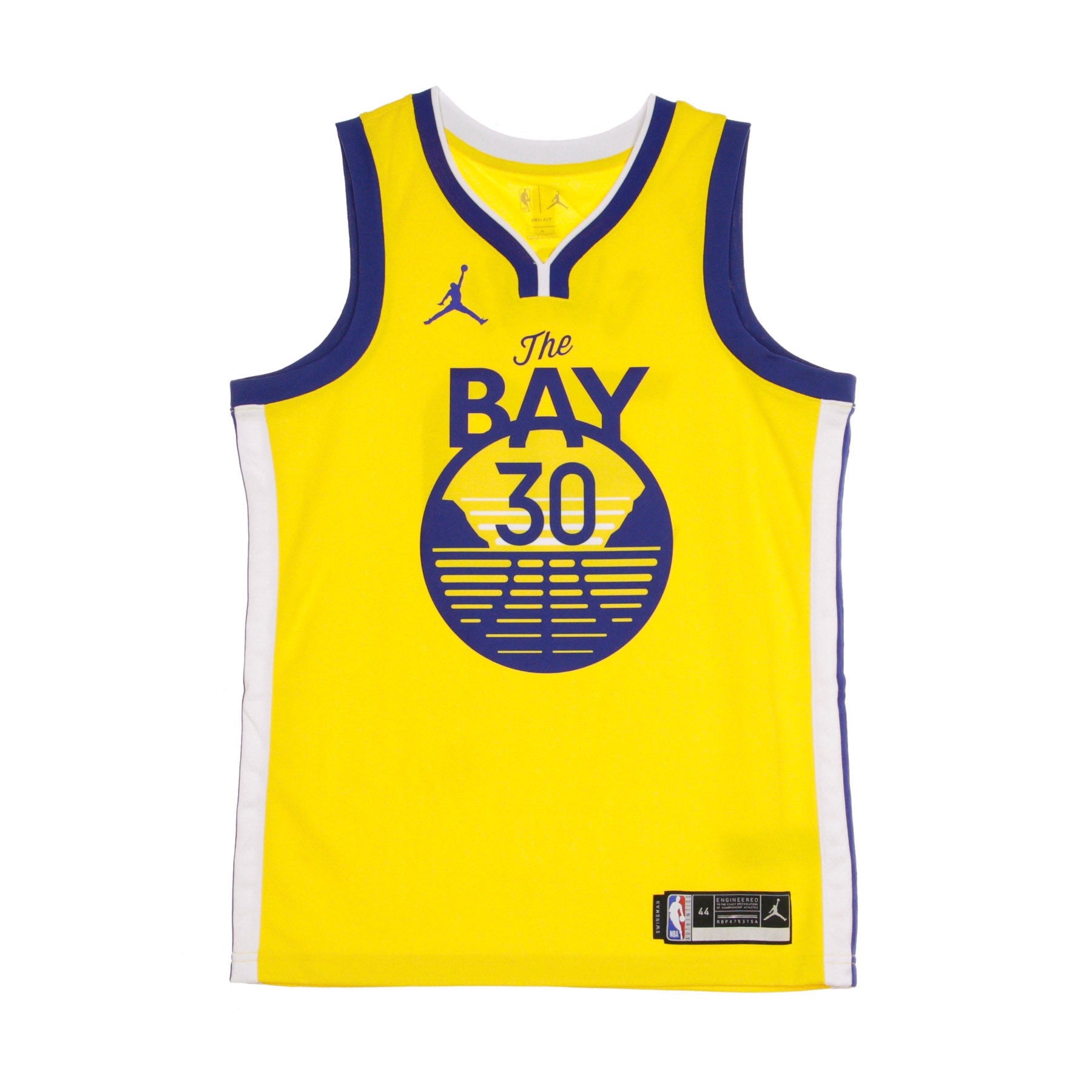 Men's Basketball Tank Top Nba Swingman Jersey Jordan Statement Edition 2020 No 30 Stephen Curry Golwar Amarillo/white/rush Blue