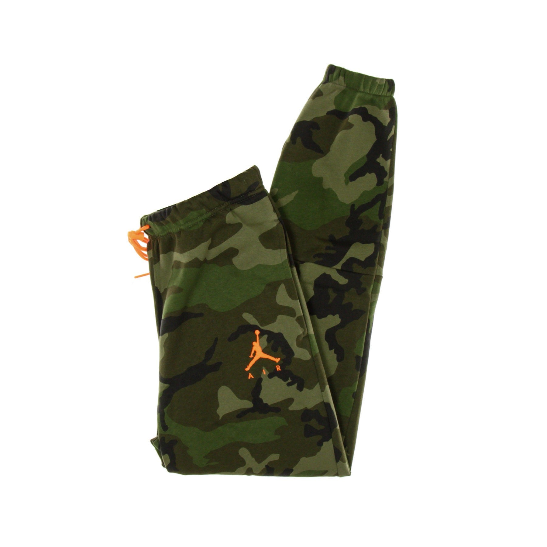 Jumpman Air Camo Fleece-Trainingshose für Herren, mitteloliv/total orange