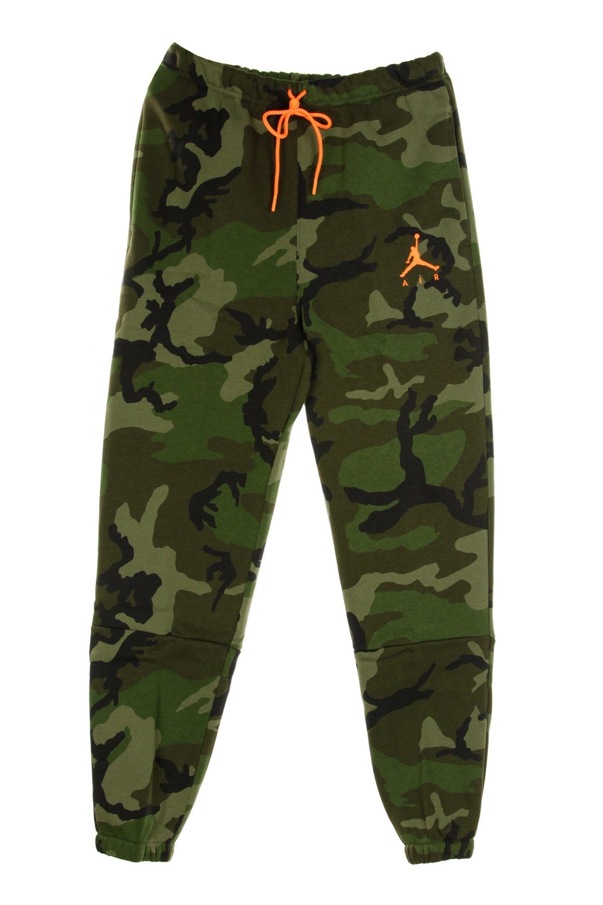 Jumpman Air Camo Men's Fleece Tracksuit Pants Medium Olive/total Orange