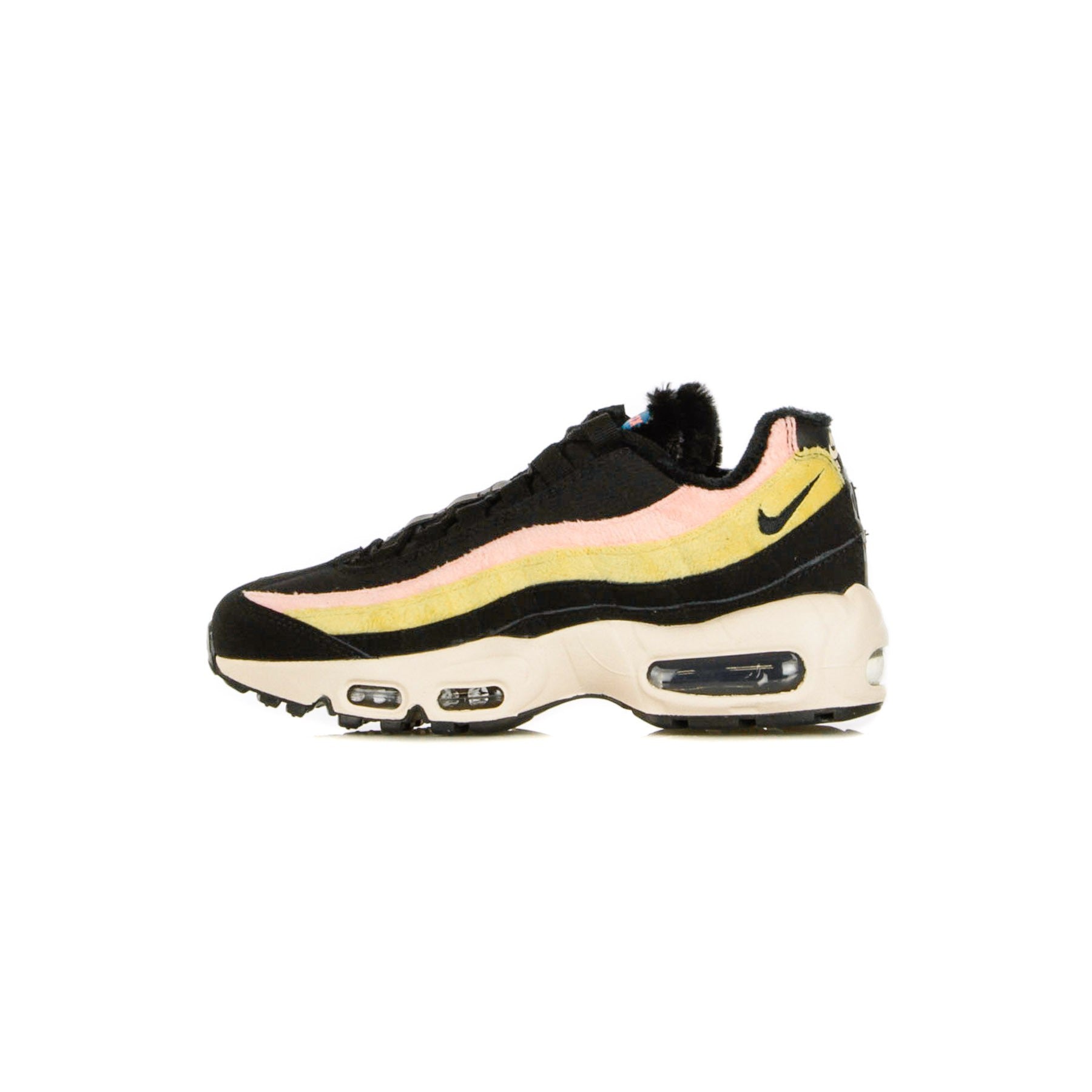 Nike, Scarpa Bassa Donna W Air Max 95 Prm, Black/black/atomic Pink/solar Flare