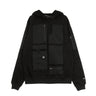 Dolly Noire, Felpa Cappuccio Uomo Special Pocket Hoodie, Black