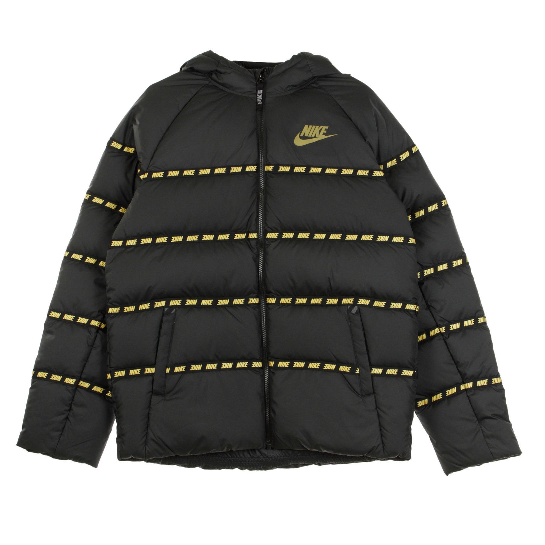 Boy's Sportswear Down Jacket Black/metallic Gold