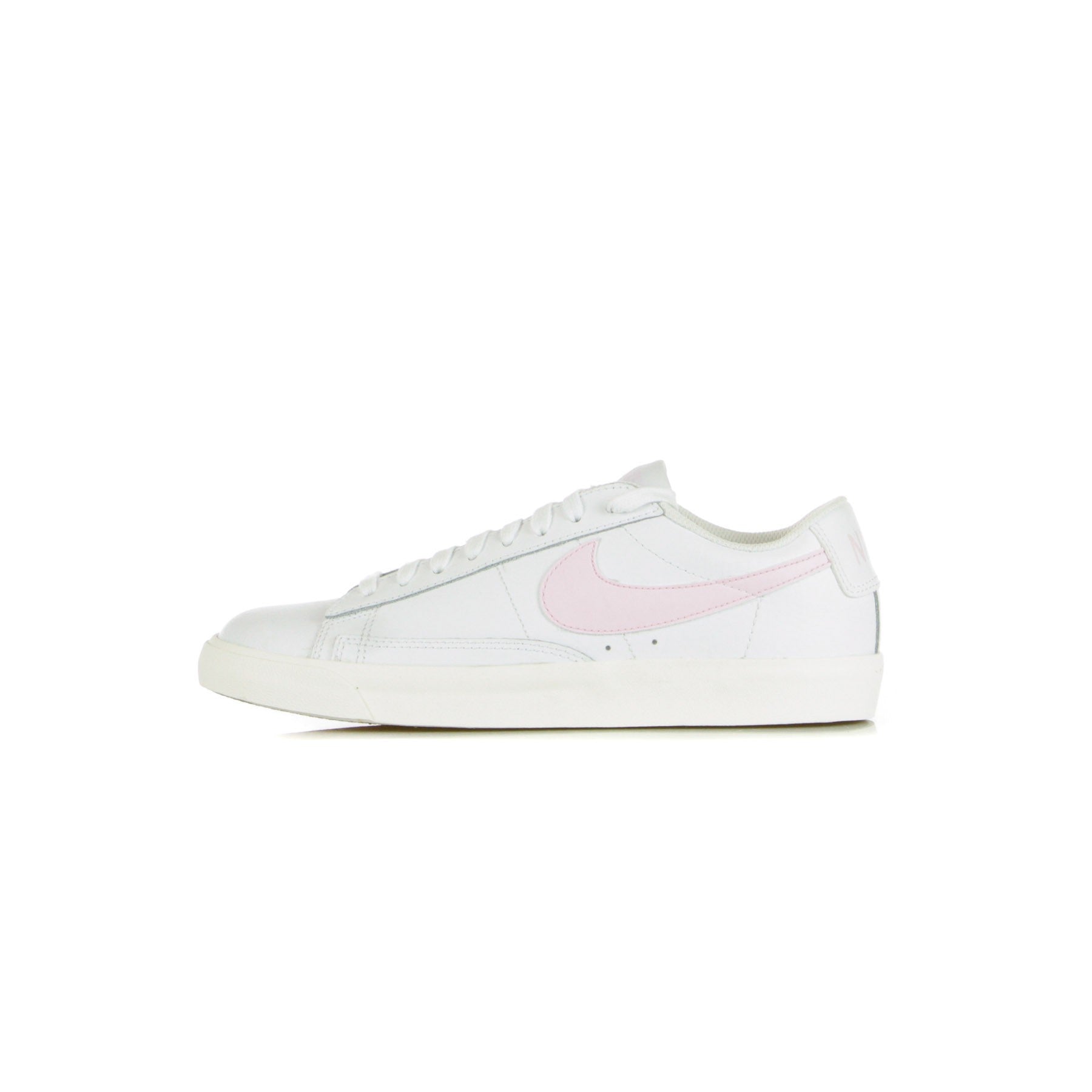 Nike, Scarpa Bassa Uomo Blazer Low Leather, White/pink Foam/sail