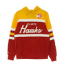 Mitchell & Ness, Felpa Cappuccio Uomo Nba Head Coach Hoody Hardwood Classics Atlhaw, Original Team Colors