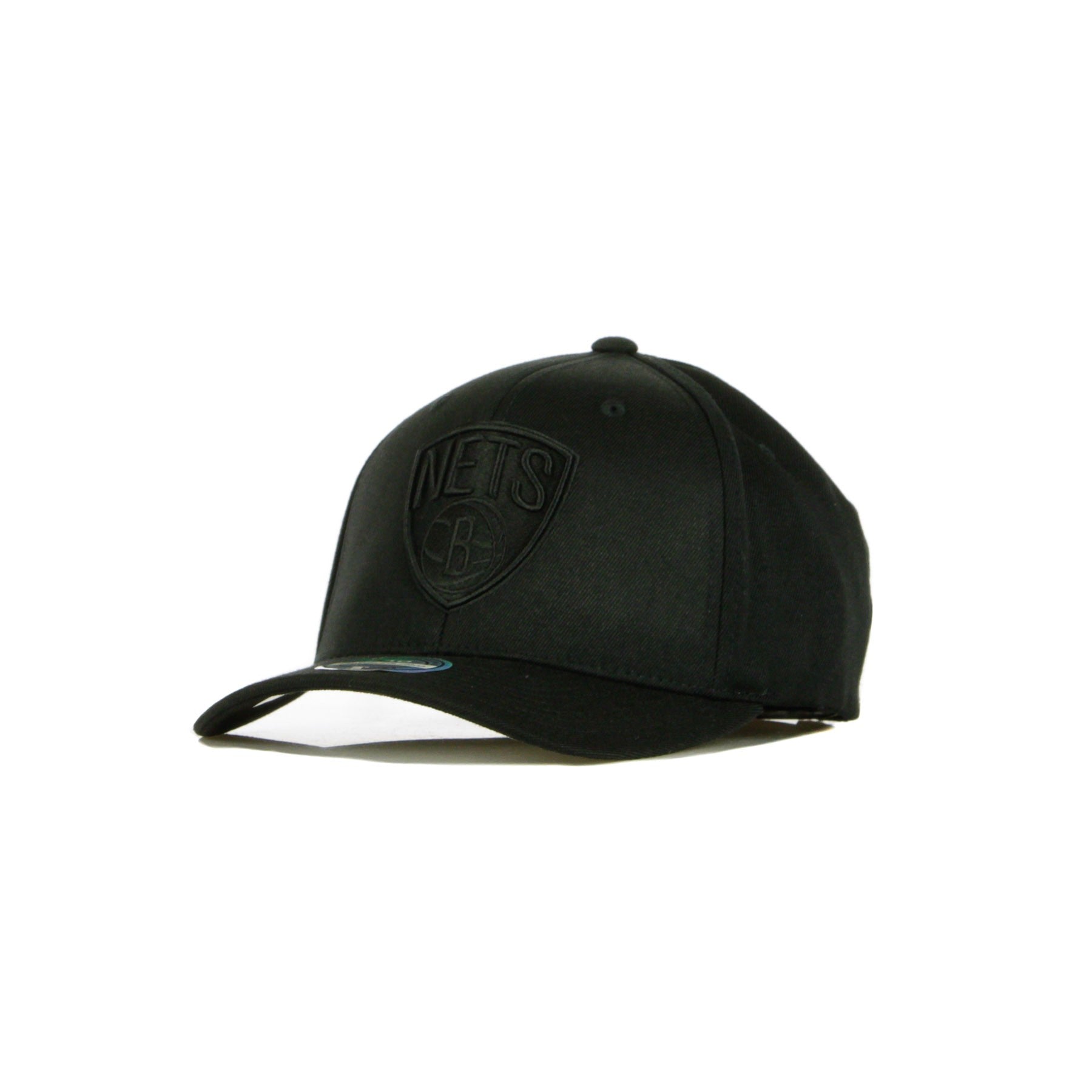 Herren Cap mit gebogenem Schirm Nba Blk/wht Logo 110 Bronet Schwarz/Schwarz