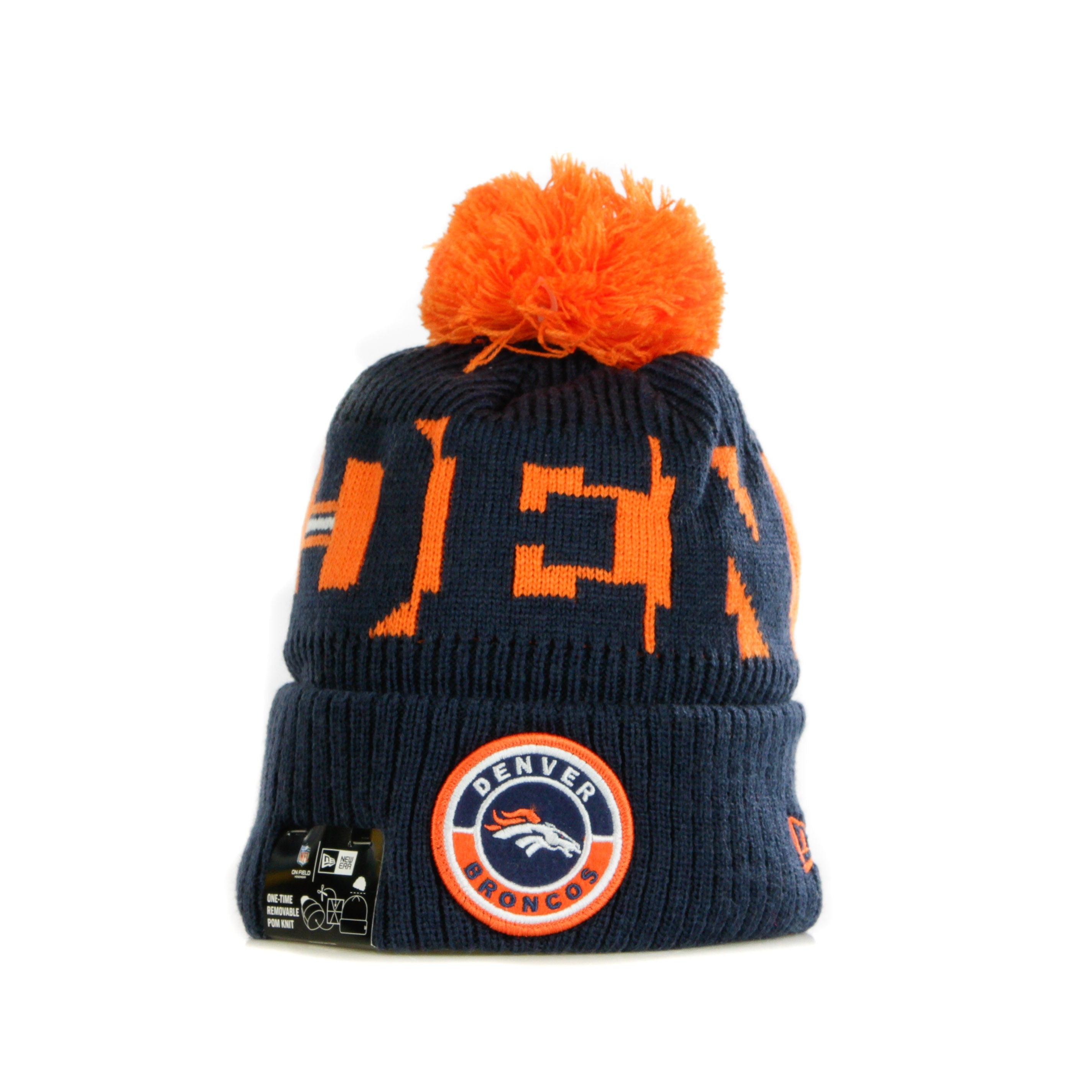 Cappello Pom Pom Uomo Nfl 20 On Field Sport Knit Denbro Original Team Colors