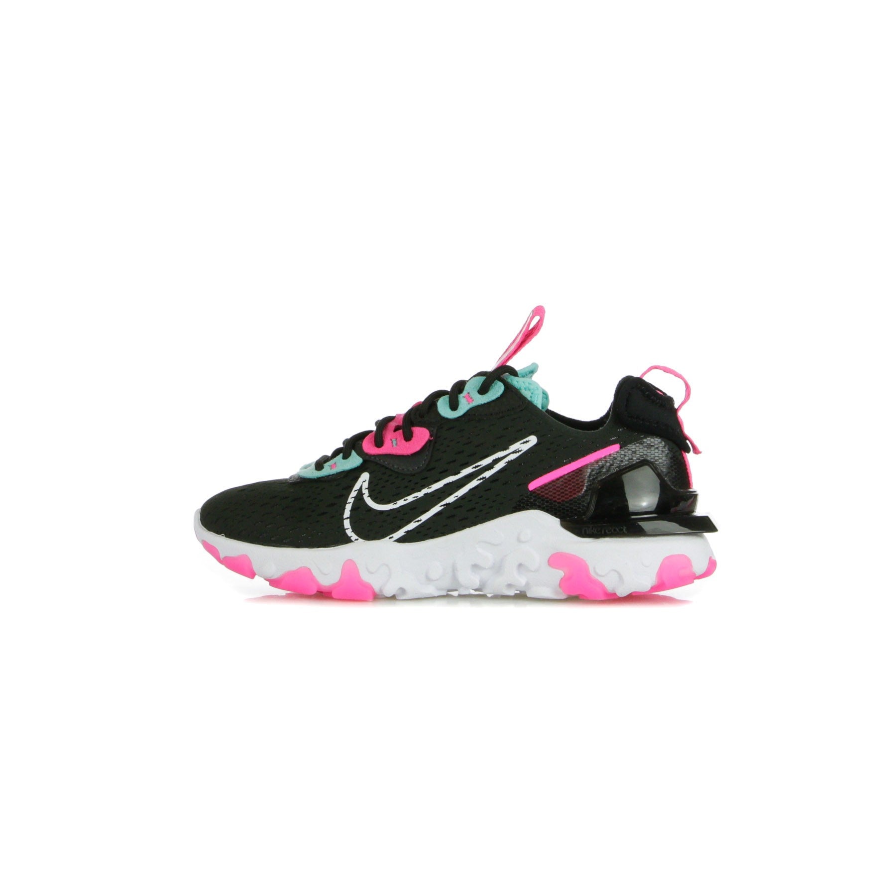 Women's Low Shoe W React Vision Dk Smoke Grey/white/pink Blast