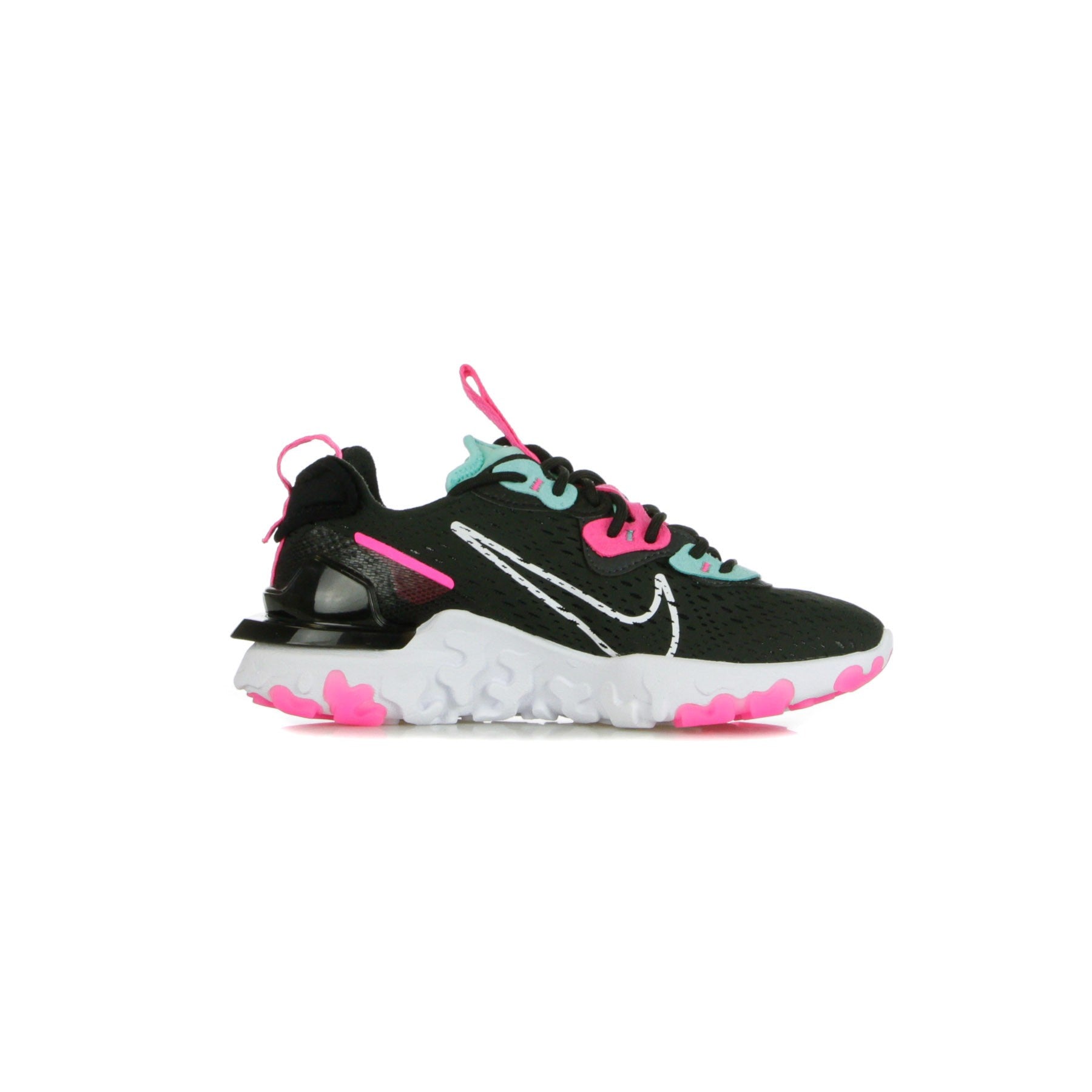 Women's Low Shoe W React Vision Dk Smoke Grey/white/pink Blast