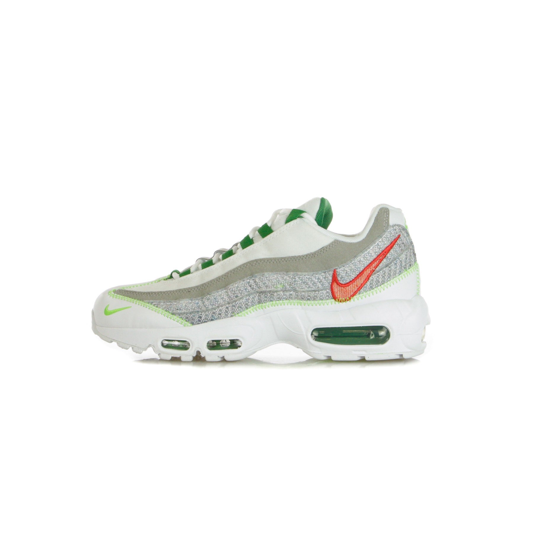 Nike, Scarpa Bassa Uomo Air Max 95, White/classic Green/electric Green