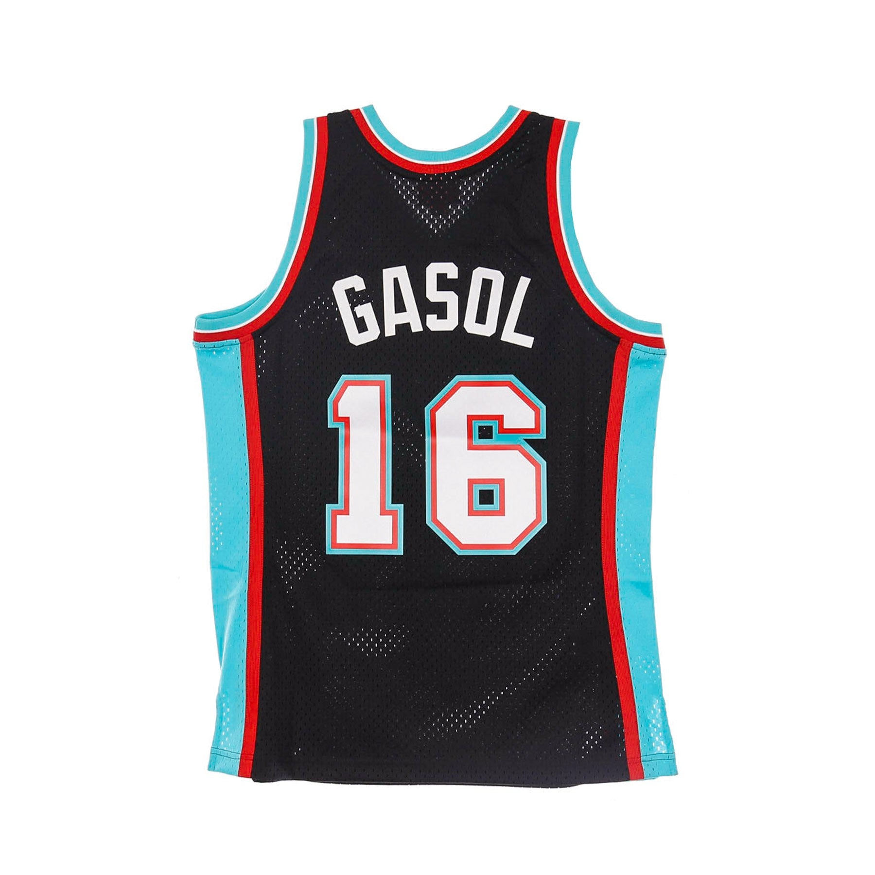 Men's Basketball Tank Top Nba Swingman Jersey Hardwood Classics No 16 Pau Gasol 2001-02 Memgri Road Original Team Colors