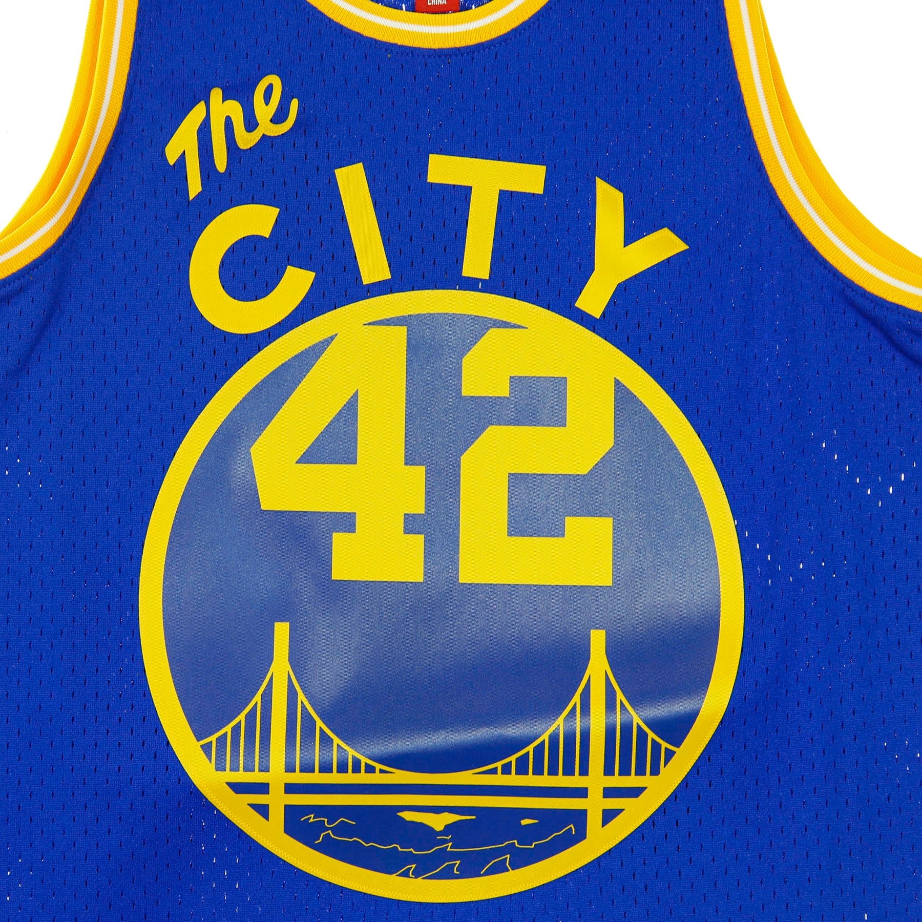 Mitchell & Ness, Canotta Basket Uomo Nba Swingman Jersey Hardwood Classics No.42 Nate Thurmond 1966-67 Safwar Road, 