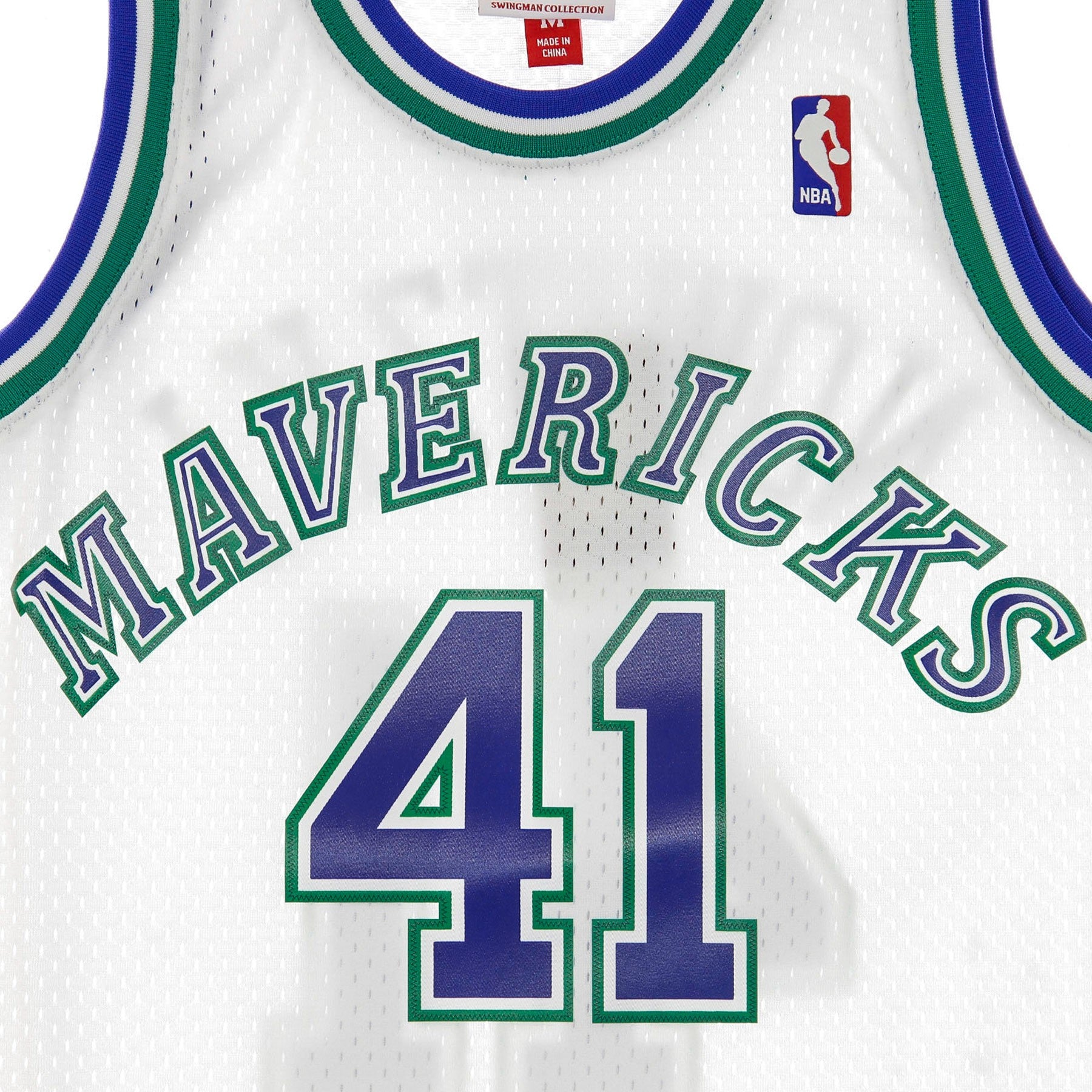 Mitchell & Ness, Canotta Basket Uomo Nba Swingman Jersey Hardwood Classics No 41 Dirk Nowitzki 1998-99 Dalmav Home, 