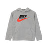 Nike, Felpa Cappuccio Ragazzo Club Fleece, Lt Smoke Grey