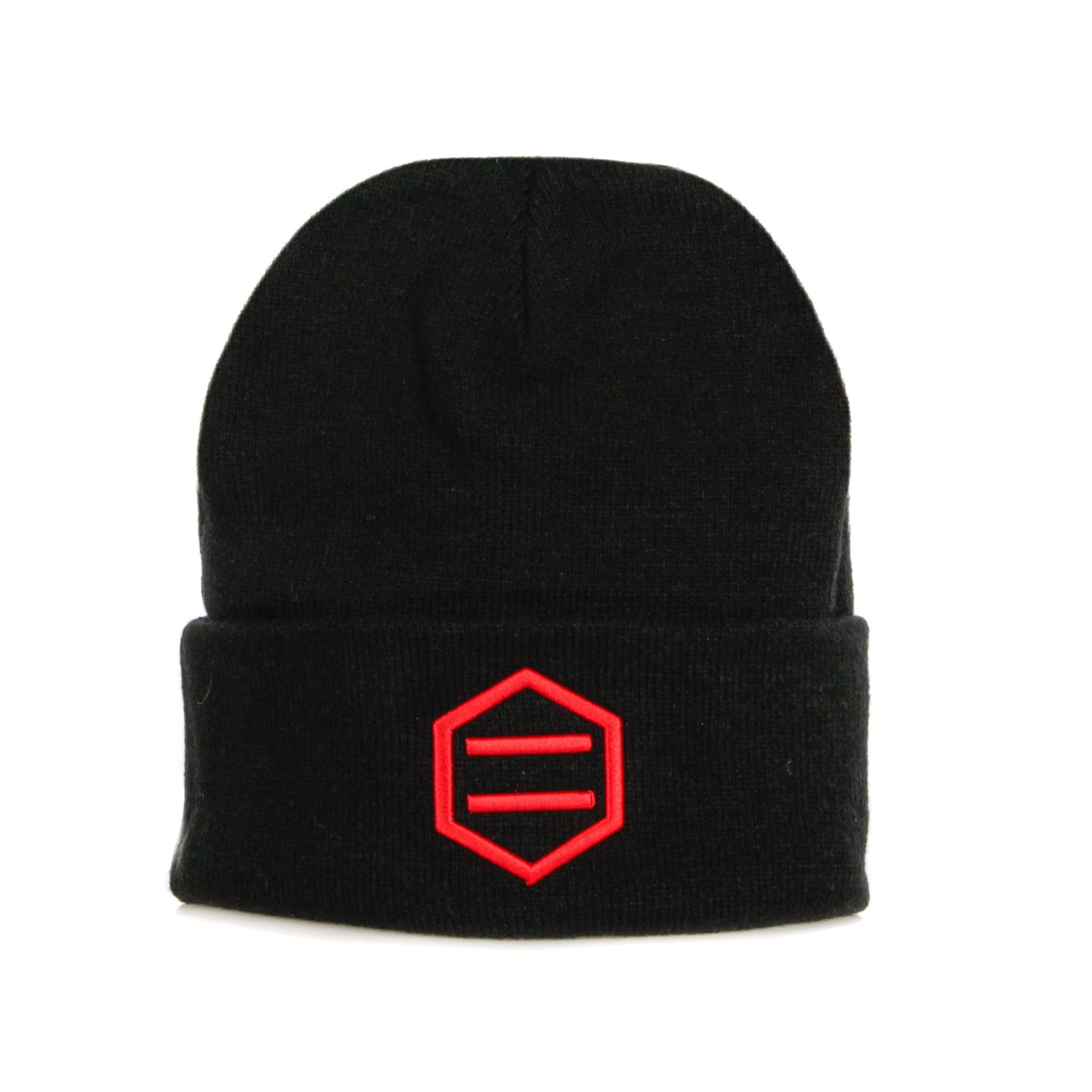 Men's Logo Beanie Black/red