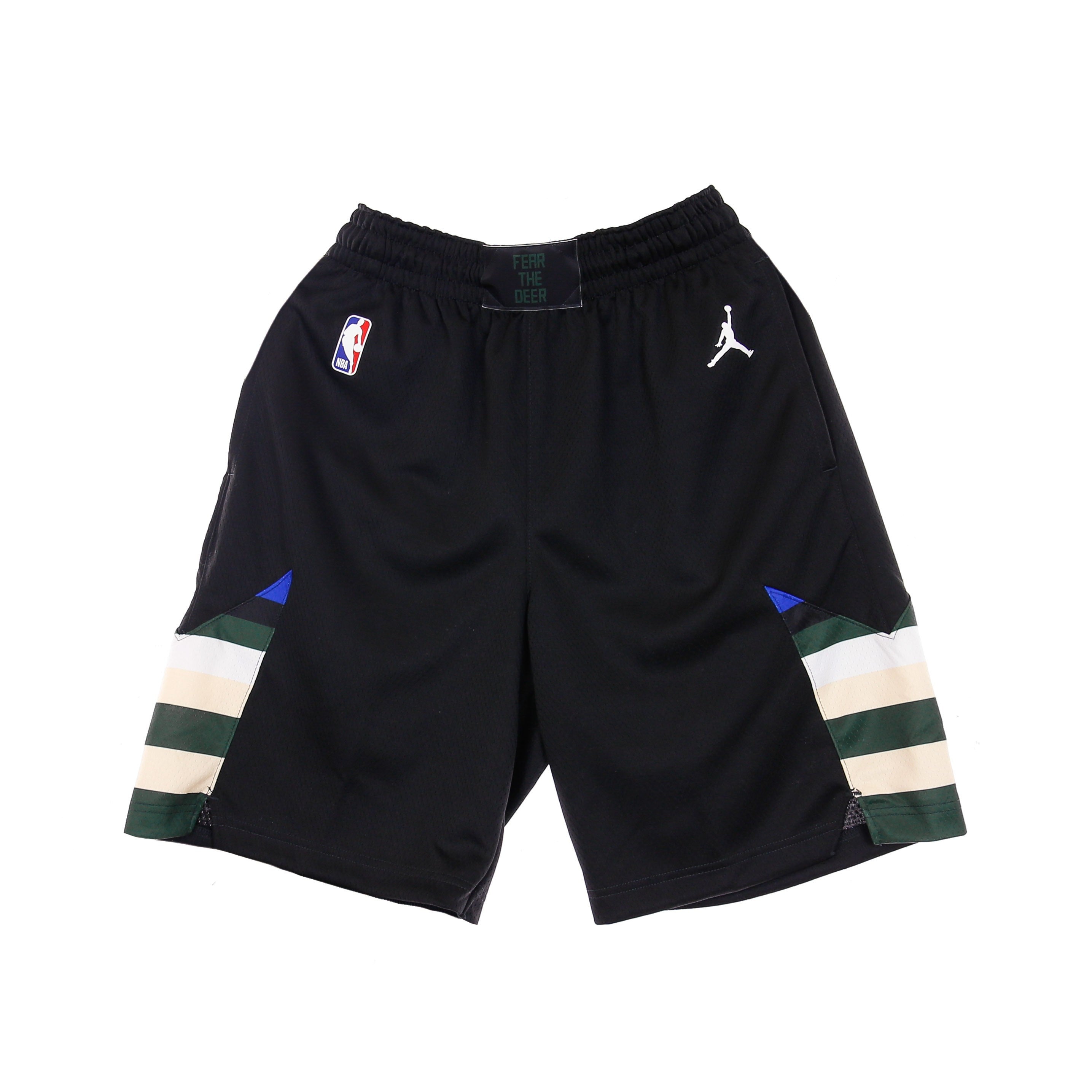 Jordan Nba, Pantaloncino Basket Uomo Nba Swingman Short Jordan Statement Edition 2020 Milbuc, Black/white