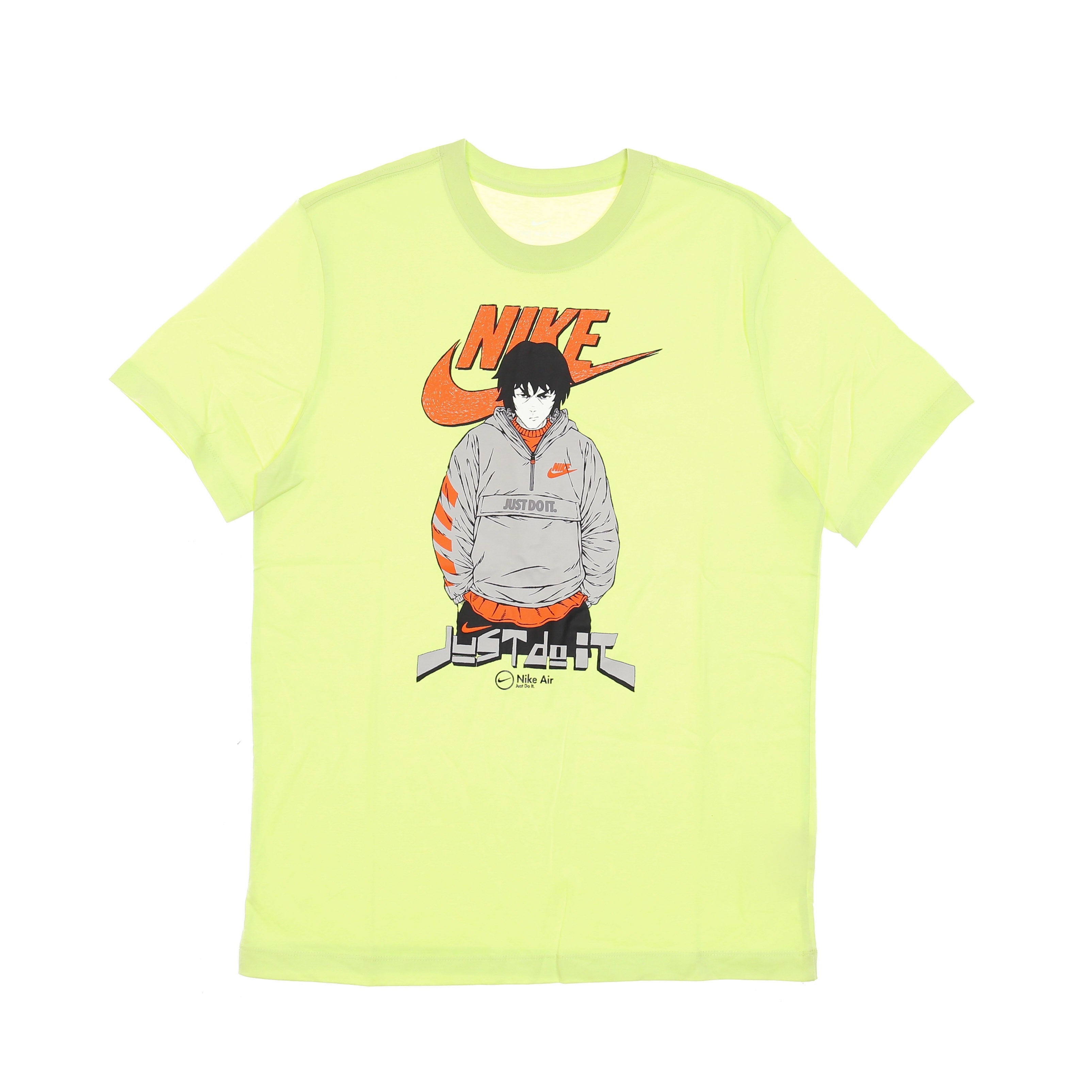 Nike, Maglietta Uomo Air Tee Manga Futura Man, Lt Liquid Lime