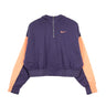 Nike, Felpa Cappuccio Corta Donna W Sportswear Icon Clash Hoodie Zip, Dark Raisin/crimson Bliss/bright Mango