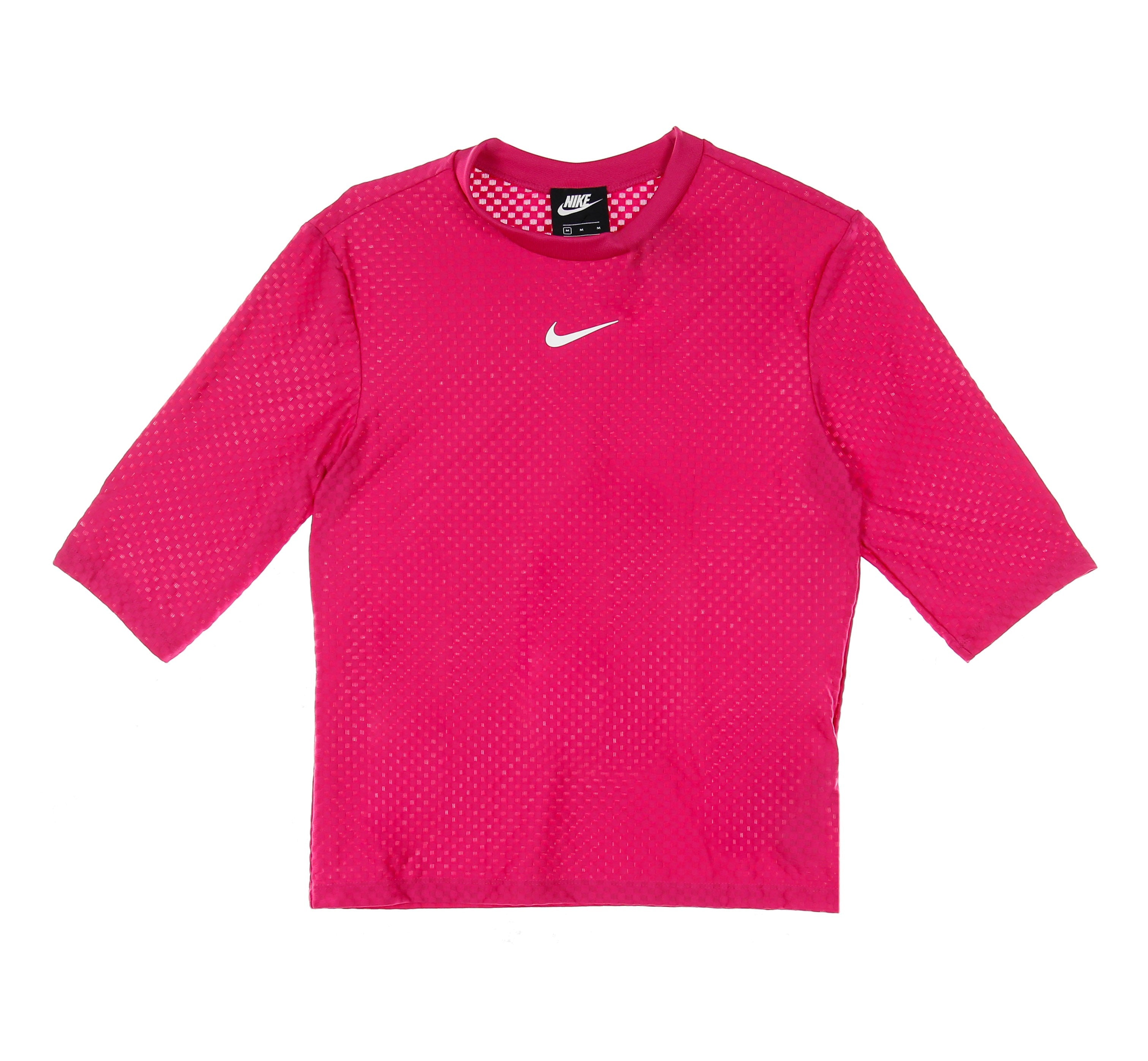 Damen-T-Shirt mit 3/4-Ärmeln W Sportswear Icon Clash Top Mesh Fireberry/Weiß