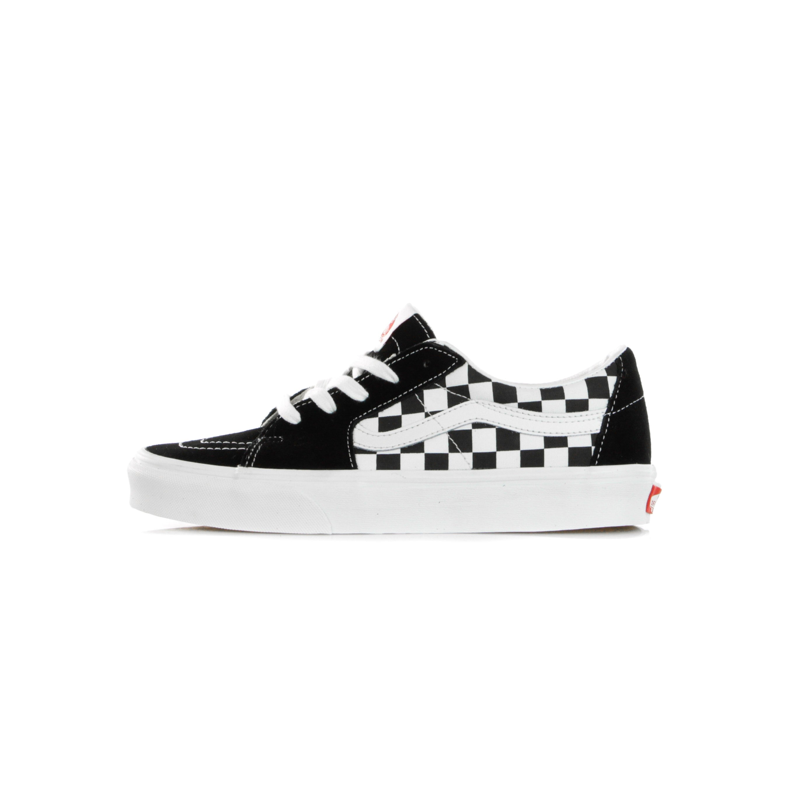 Vans, Scarpa Bassa Uomo Sk8-low (canvas/suede), Black/checkerboard