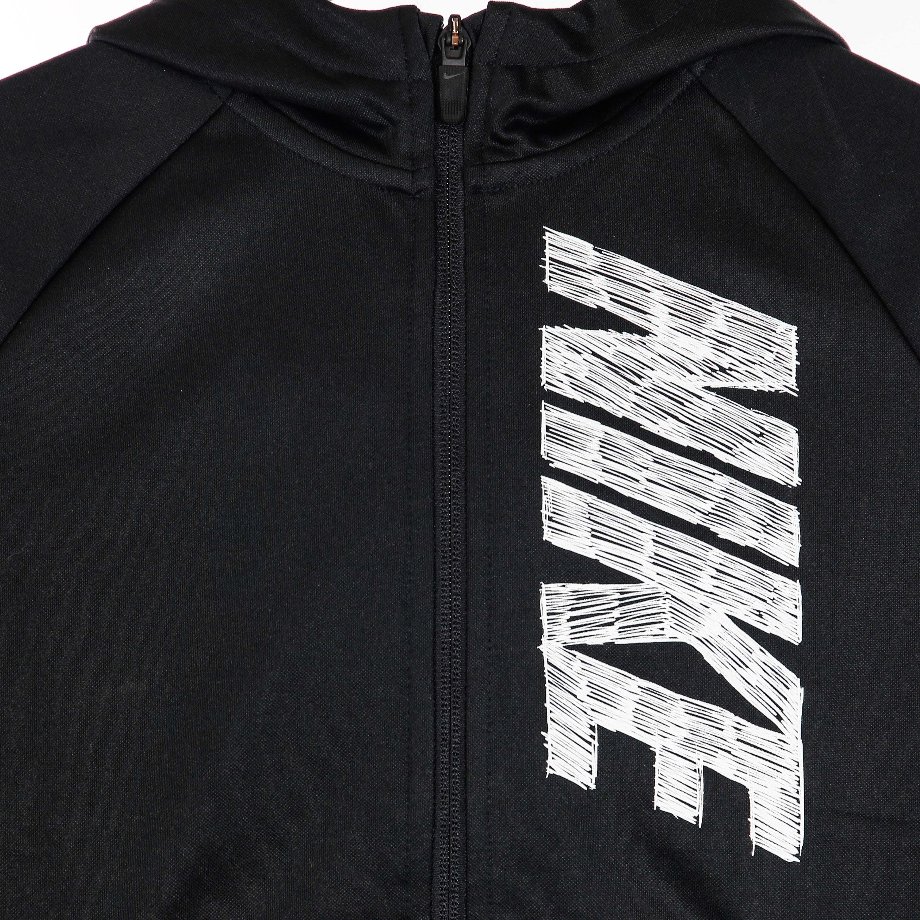 Nike, Felpa Cappuccio Zip Ragazzo Therma Gfx Hoodie, 