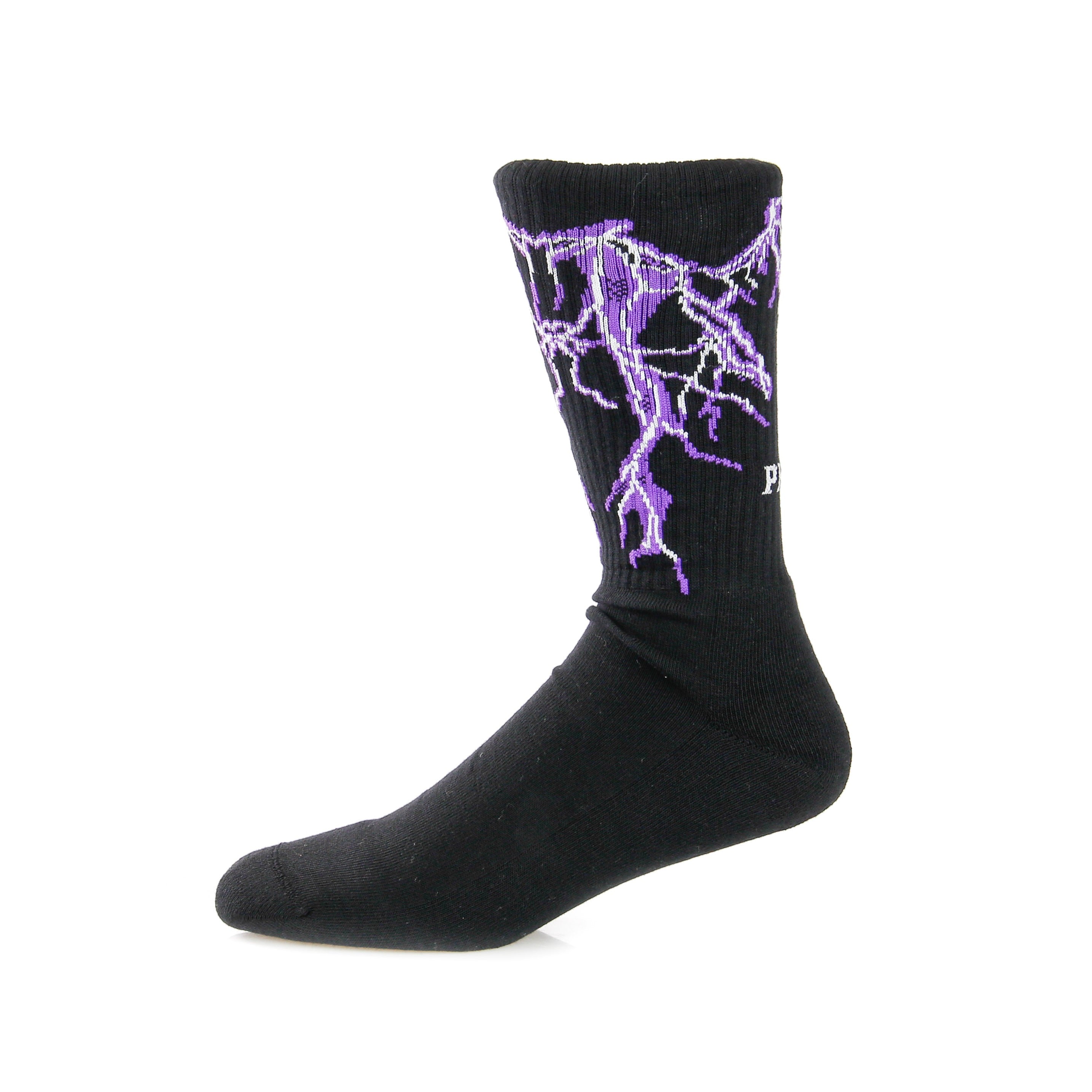 Phobia, Calza Media Uomo Purple Lightning, Purple/black